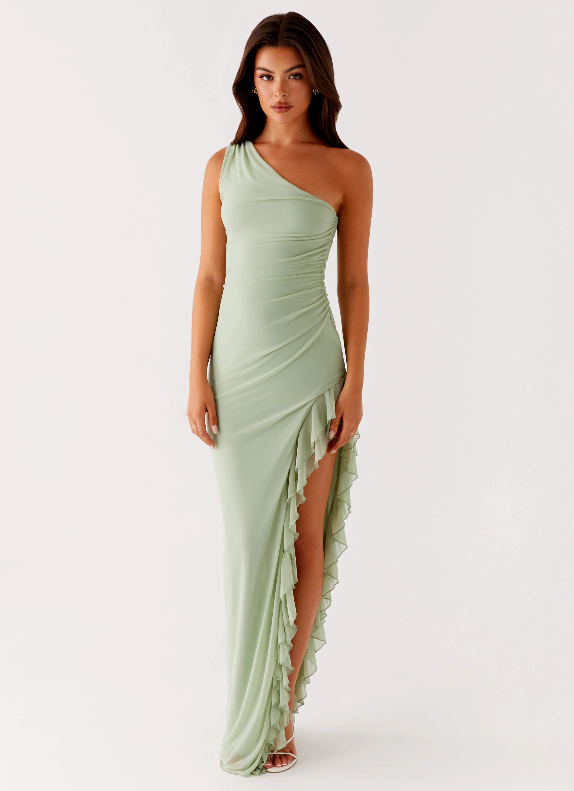 Clarence Maxi Dress - Sage Soft Cut