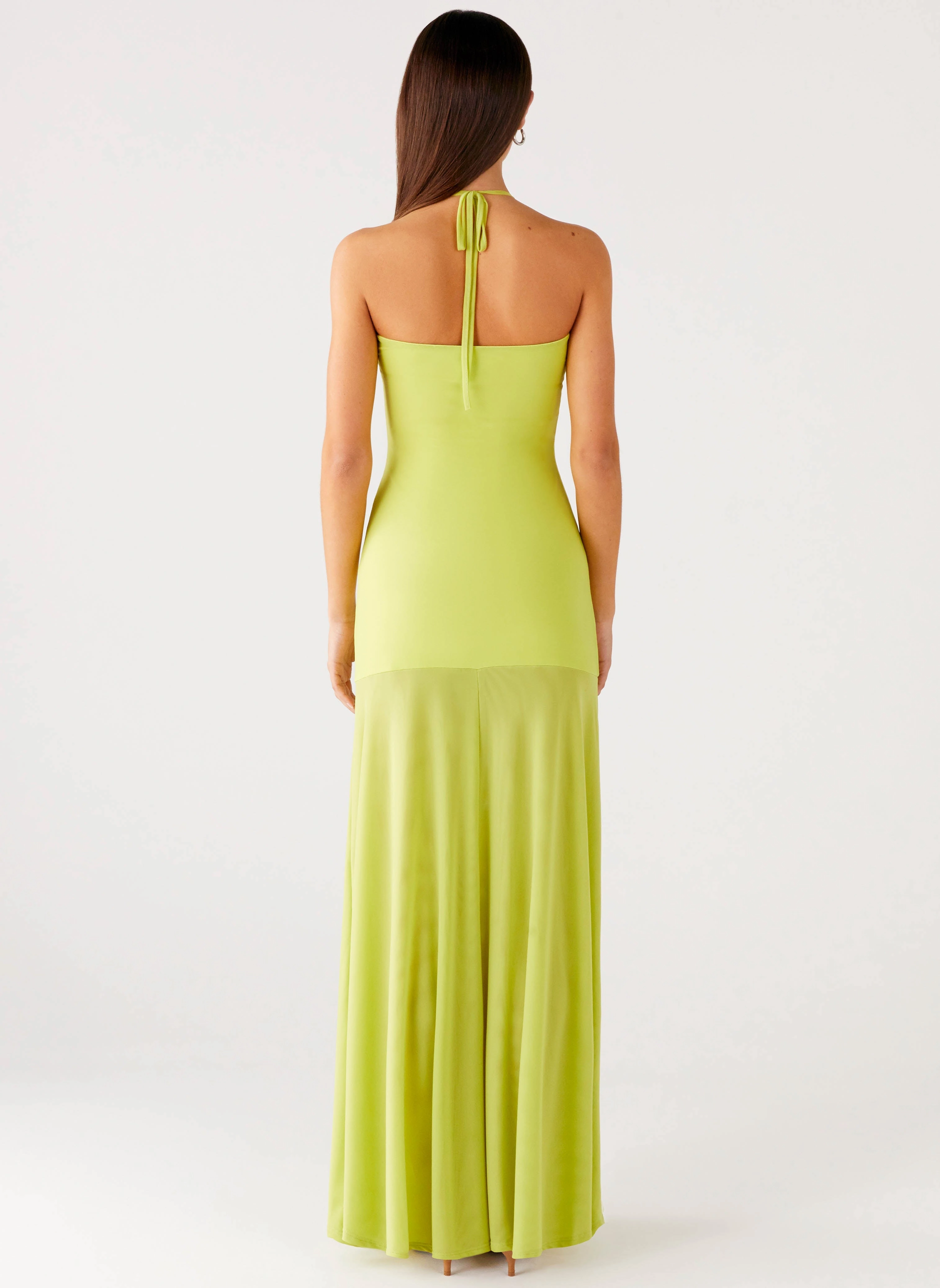 Claria Maxi Dress - Lime Casual Essential Weekend Feel