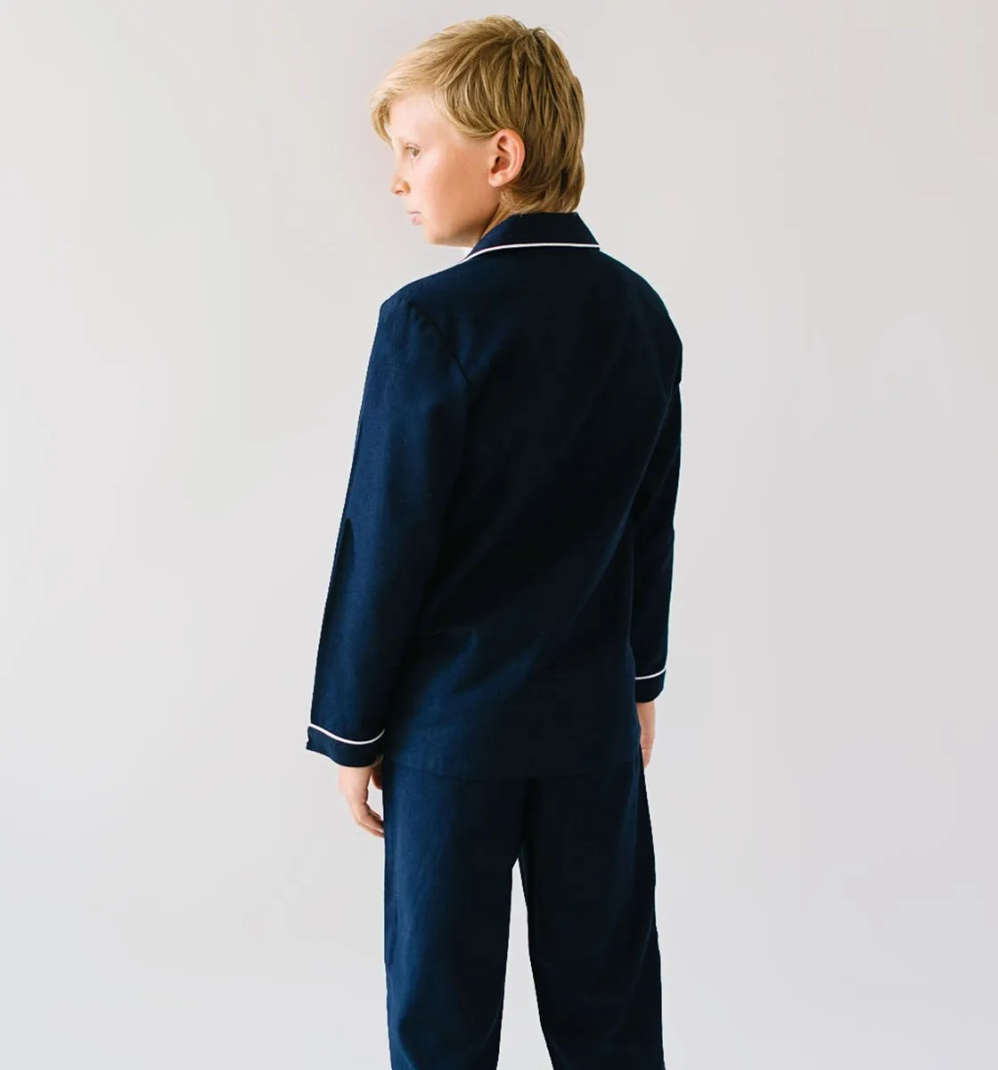 Classic Navy Flannel Pajamas