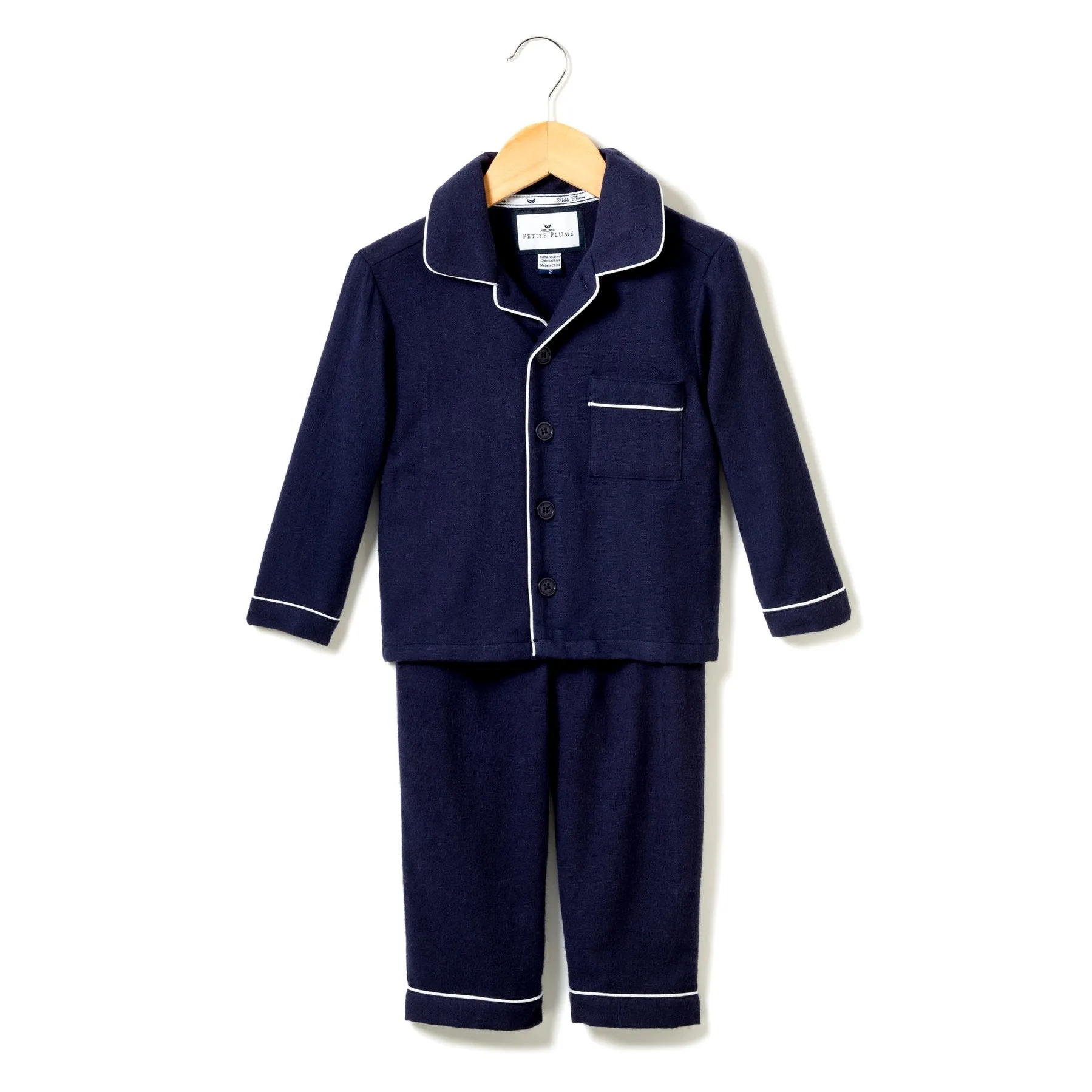 Classic Navy Flannel Pajamas