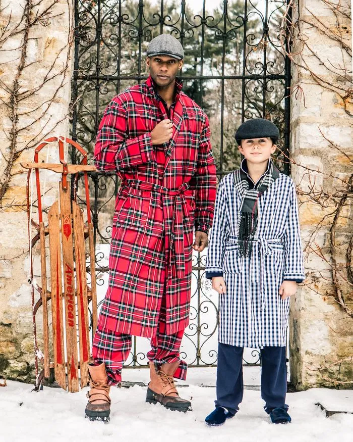 Classic Navy Flannel Pajamas