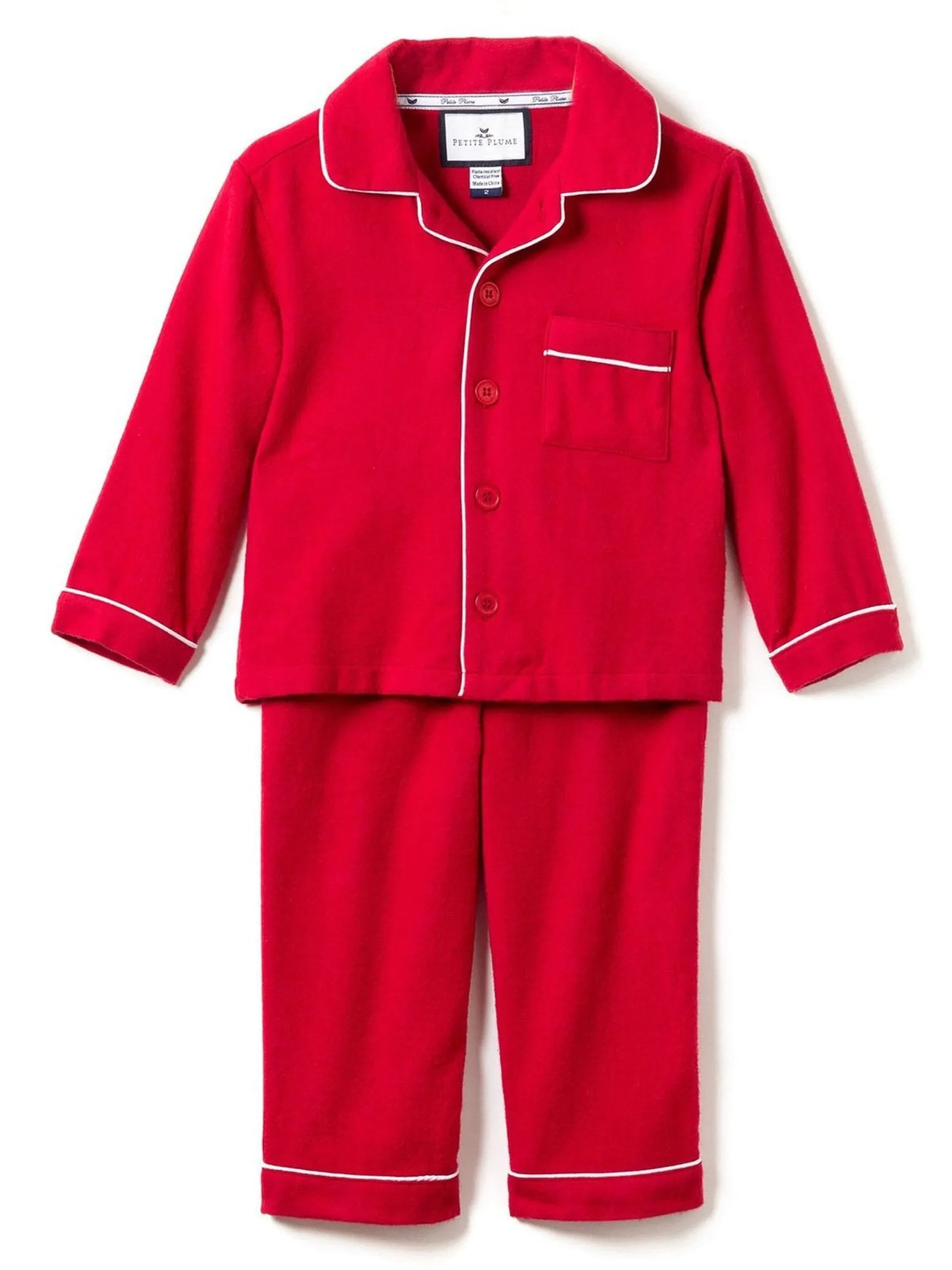 Classic Red Flannel Pajamas