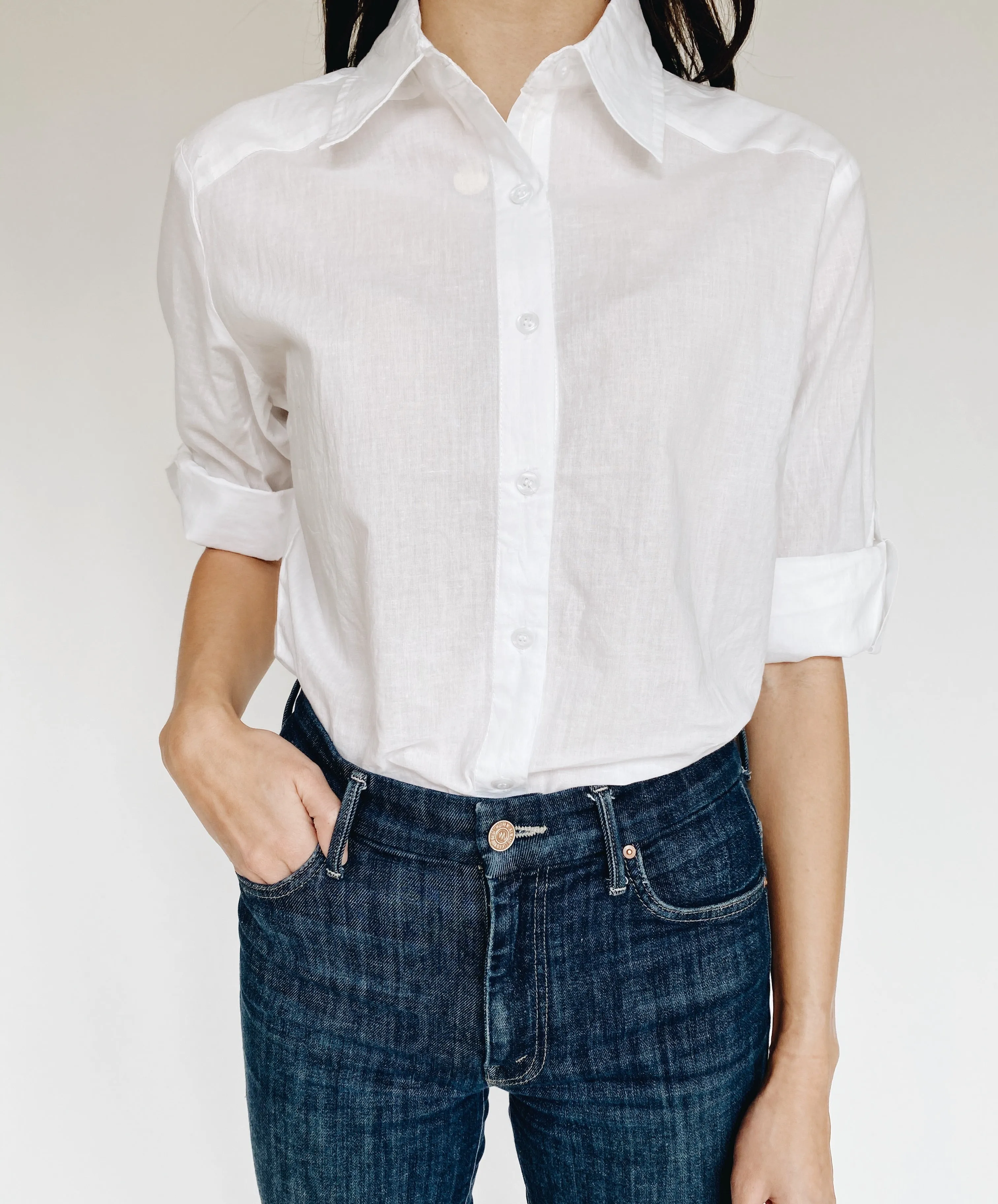Classic White Button Down LayeredStyling