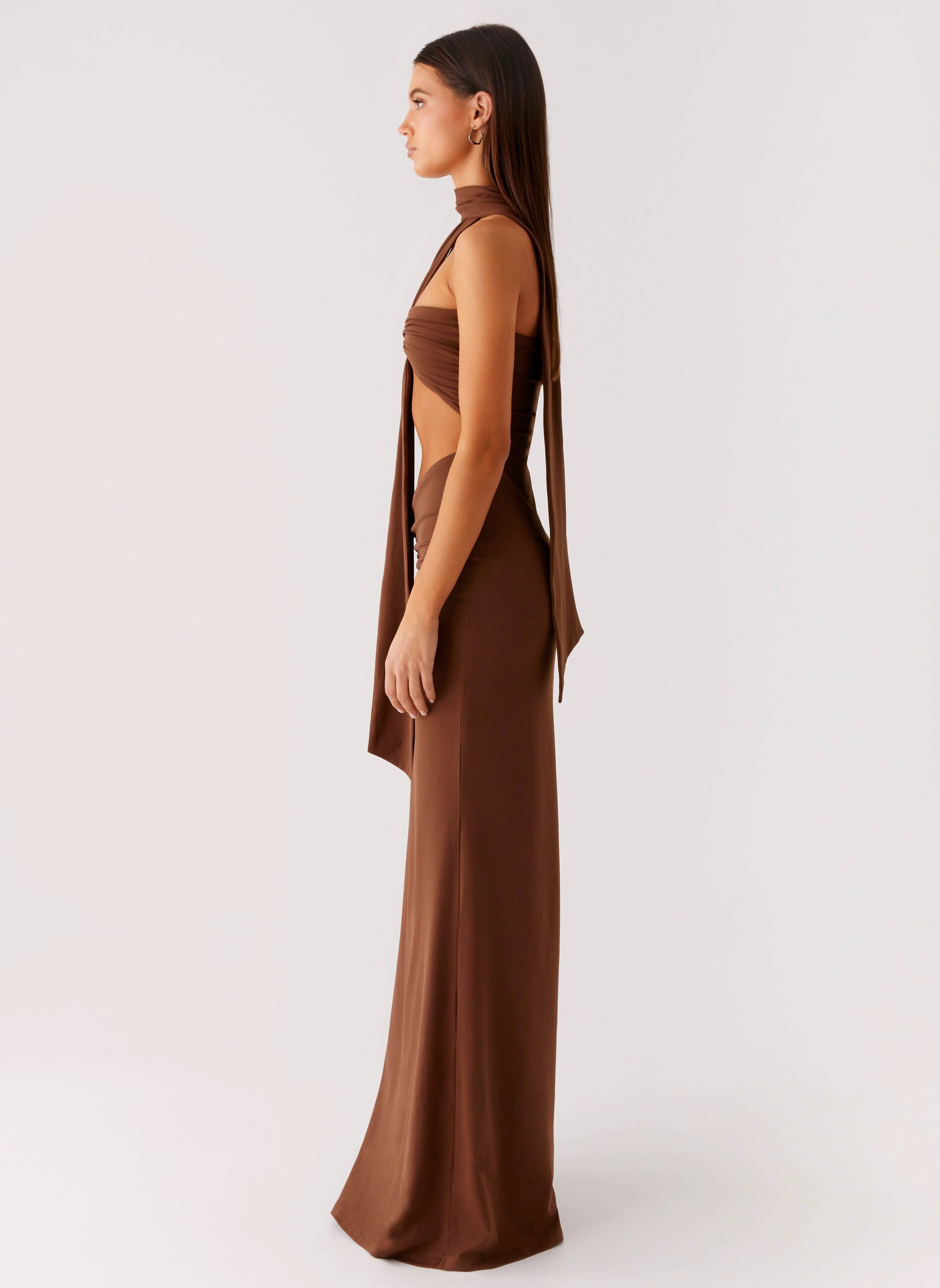 Olive Bloom Maxi Dress - Chocolate Urban Chic