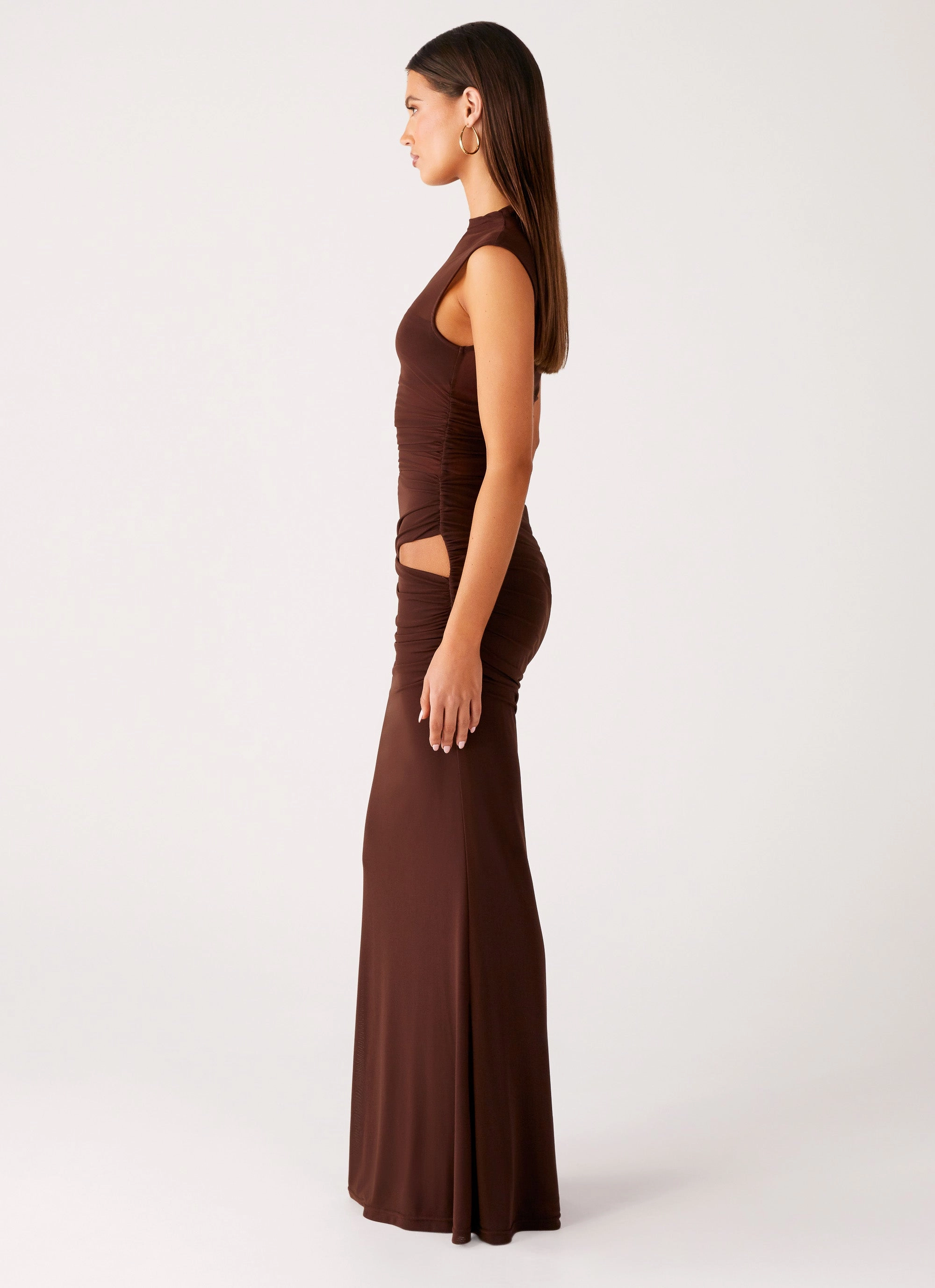 Formal Style Briony Maxi Dress - Cool Chocolate