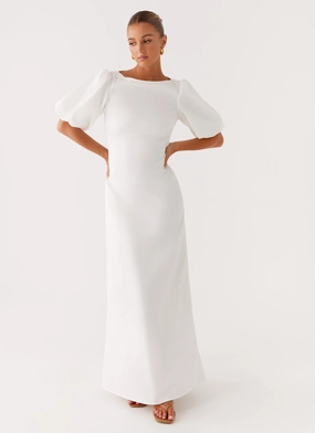 Judy Maxi Dress - White Smart Layers All-Occasion Wear
