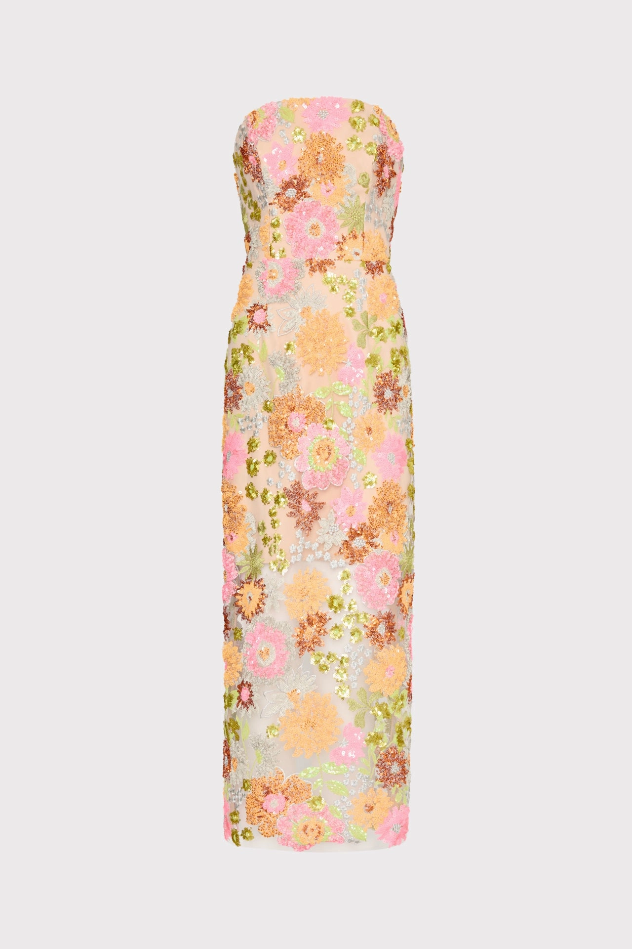 Cool Finish Kait Floral Blossom Sequins Dress