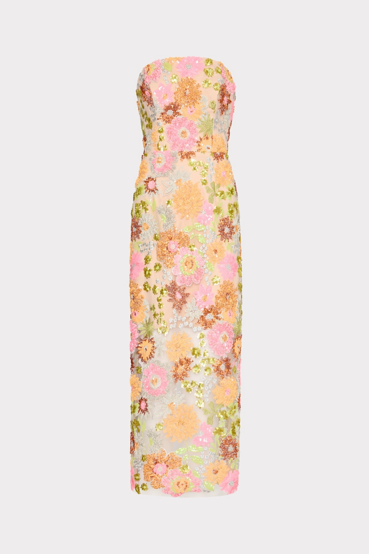 Refined Stitch Light Fabric Kait Floral Blossom Sequins Dress