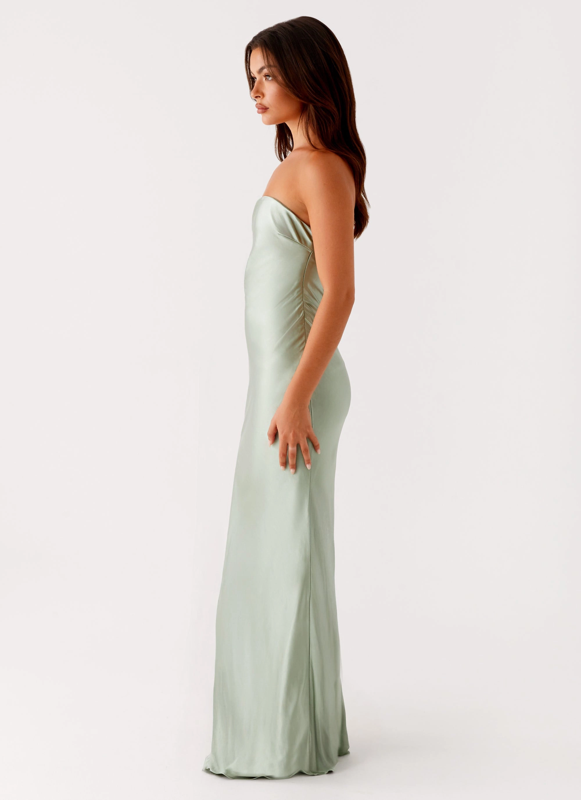 Monte Carlo Maxi Dress - Sage Day Ready Look Smart Waist Design