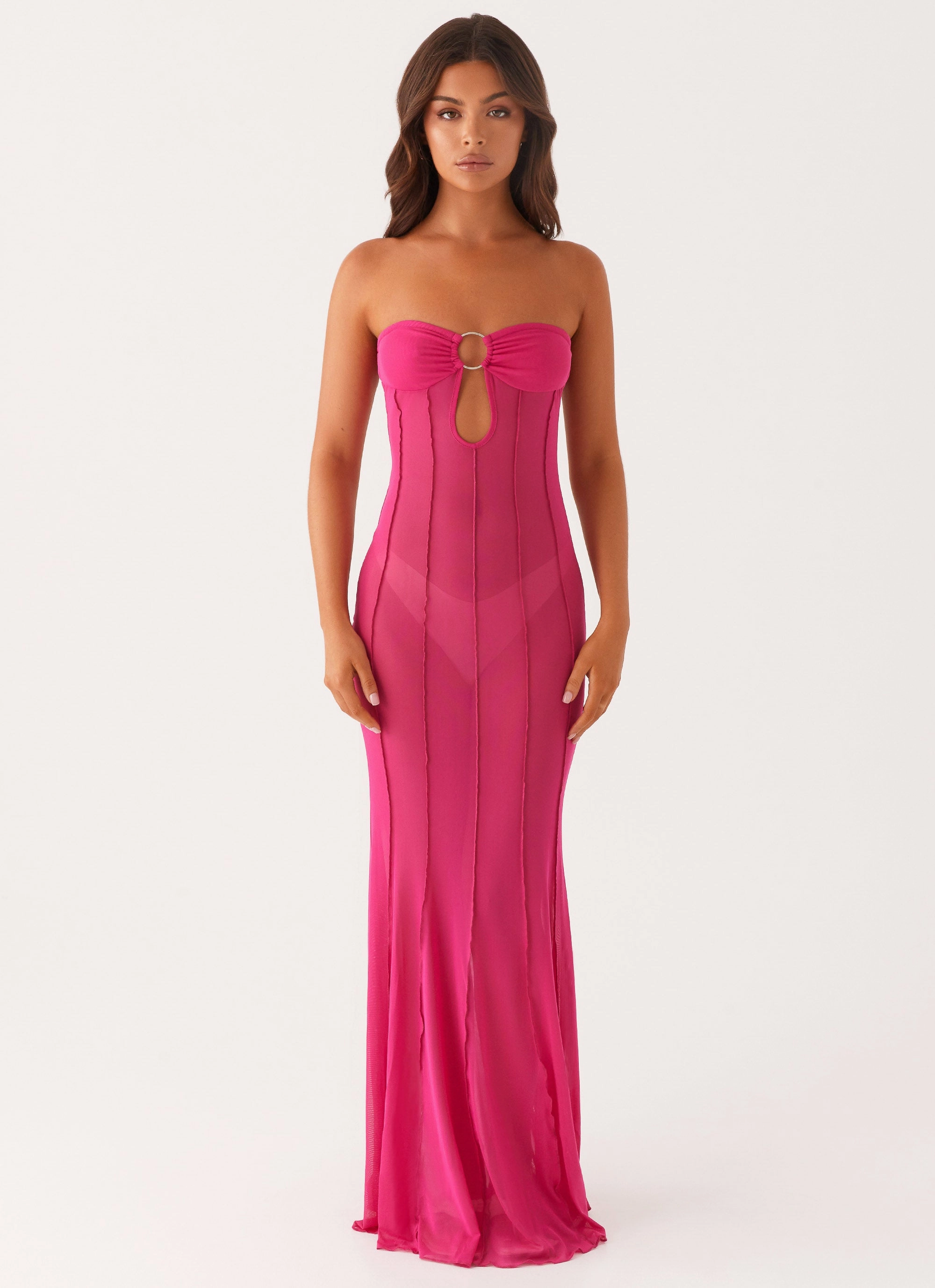 Neutral Mood Kennedy Maxi Dress - Fuchsia