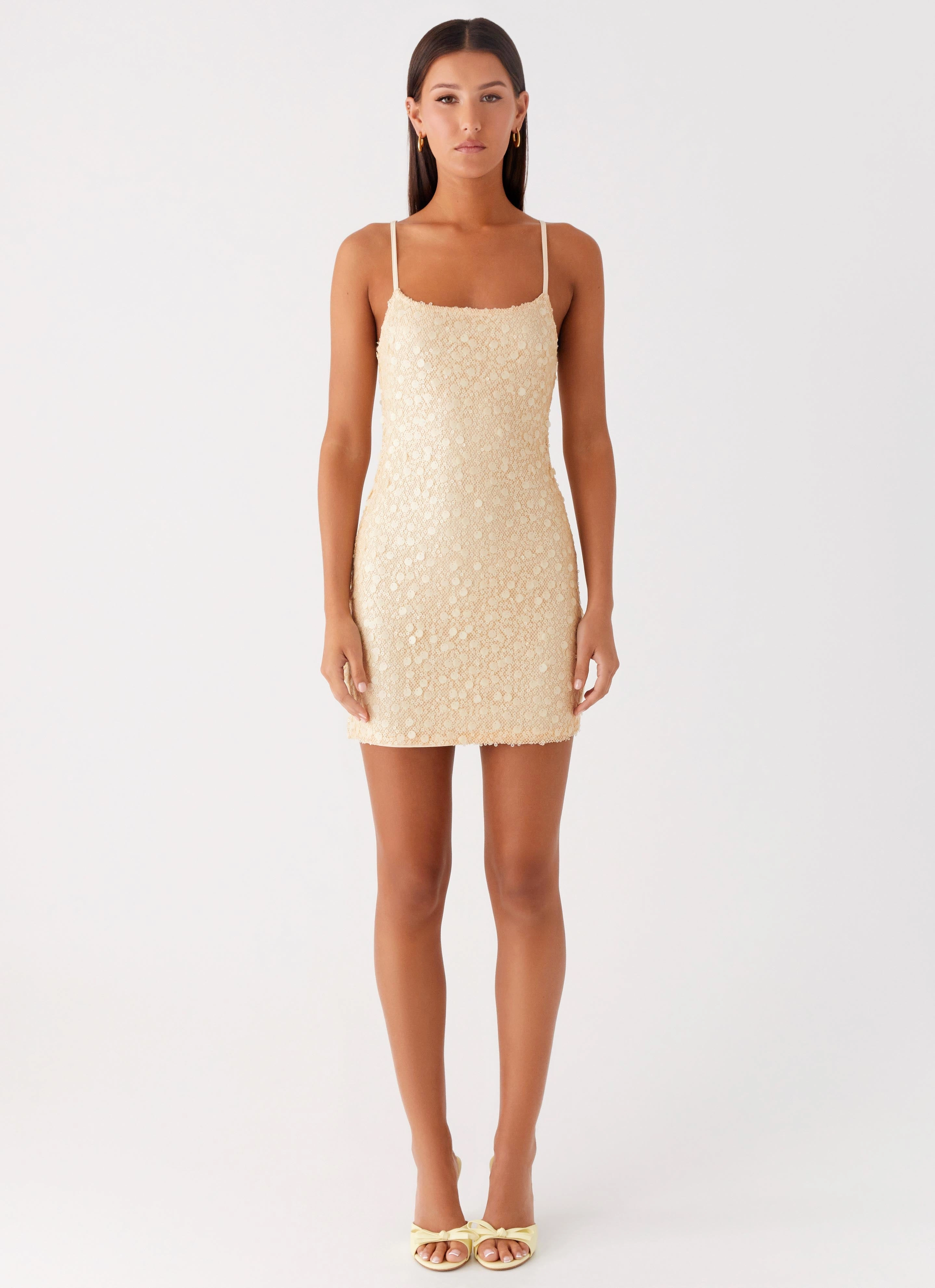 Danali Mini Dress - Yellow Skin Touch