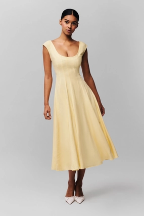 Leila Dress Open-back Waist-Cinching