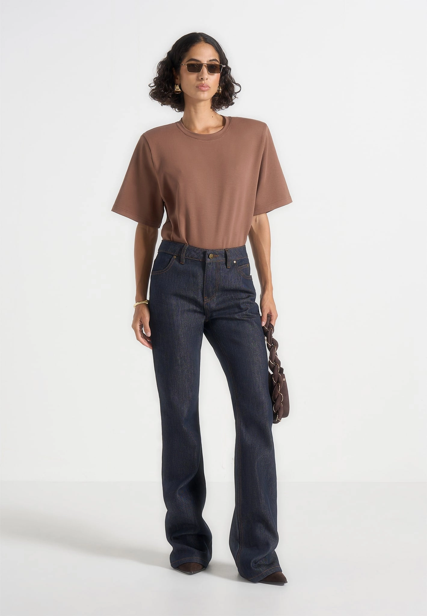 Abbie - Stacked Fit And Flare Jeans - Indigo Smooth Form