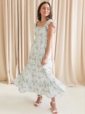 Josie Tiered Midi Dress Lightweight-Lining Perfect Layer