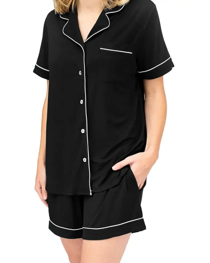 Clea Bamboo Maternity & Postpartum Short Sleeve Pajama Set (More Colors)