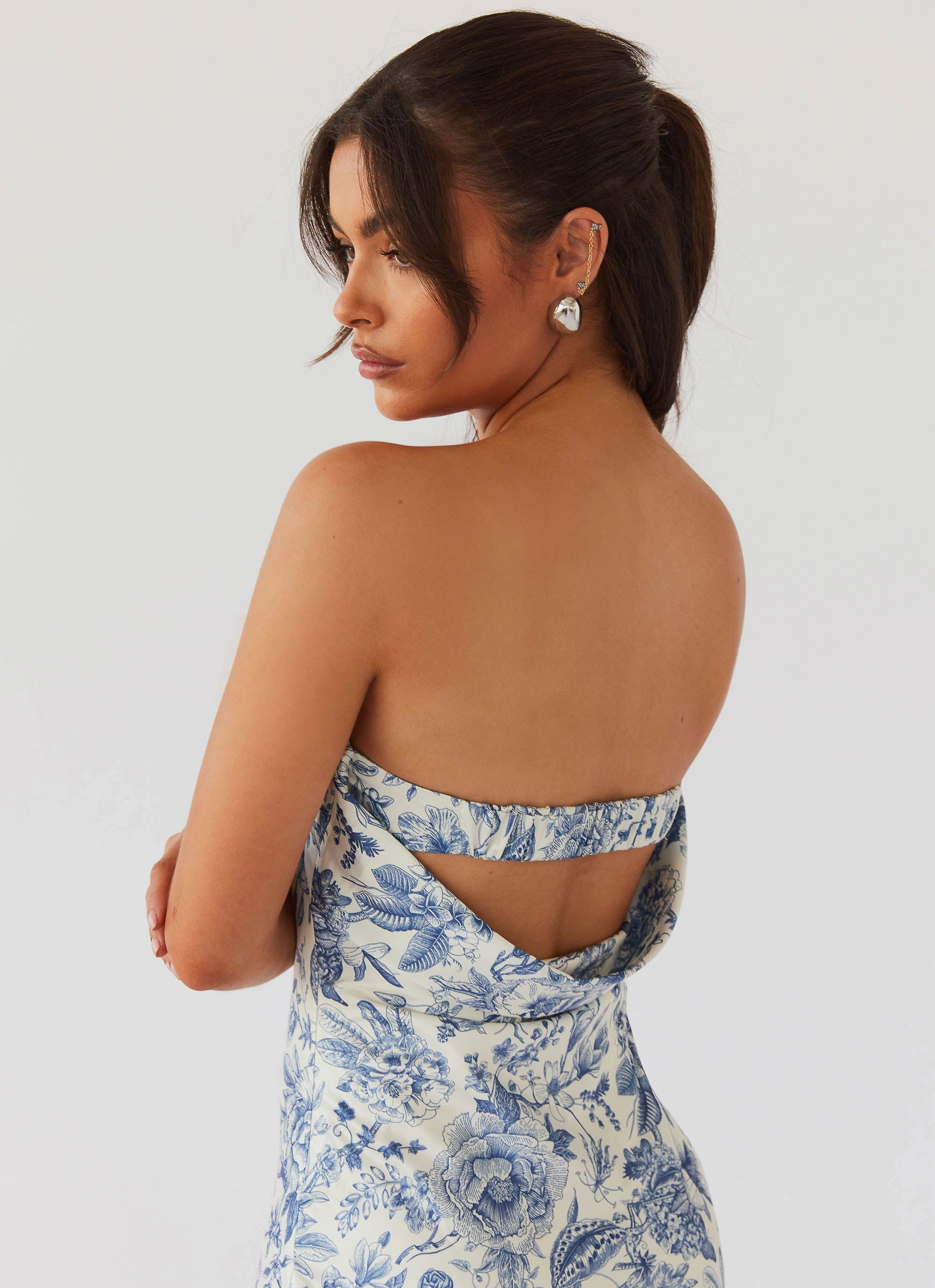 Work Mood Soft cotton dress Summer Lover Maxi Dress - Blue Paisley