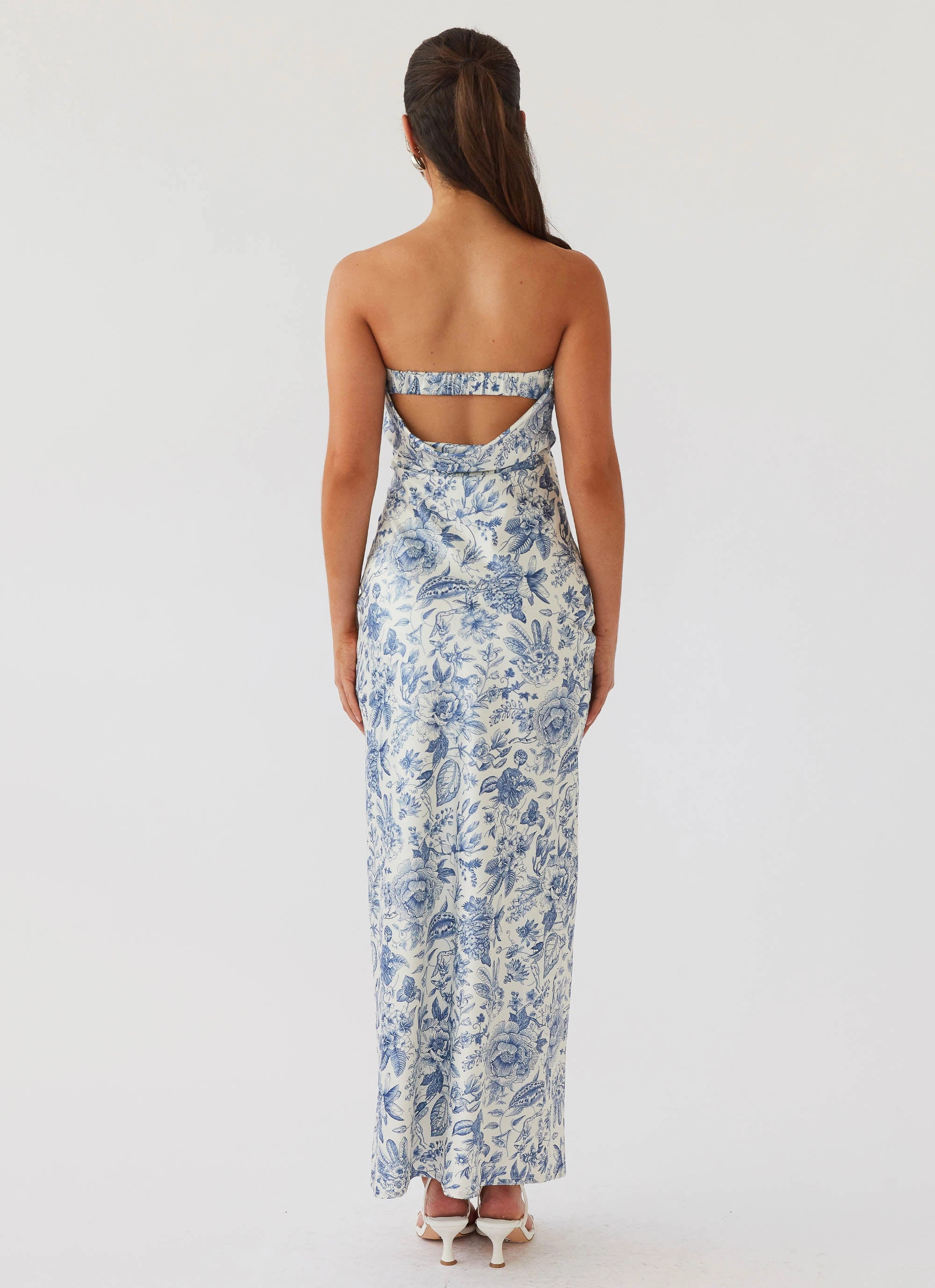 Neutral Finish Summer Lover Maxi Dress - Blue Paisley