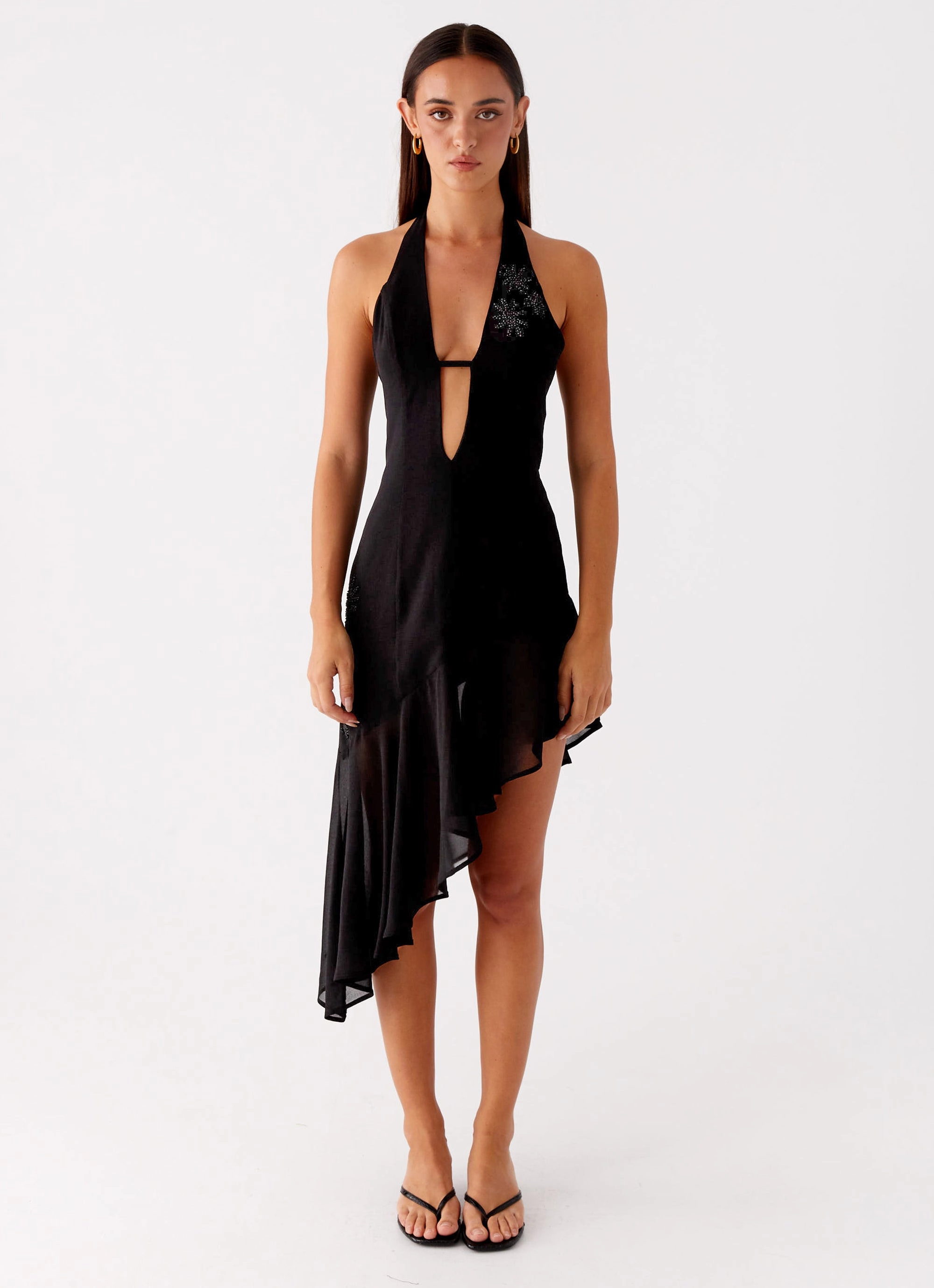 Day Chic Clean Slate Midi Dress - Black