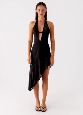 Day Chic Clean Slate Midi Dress - Black