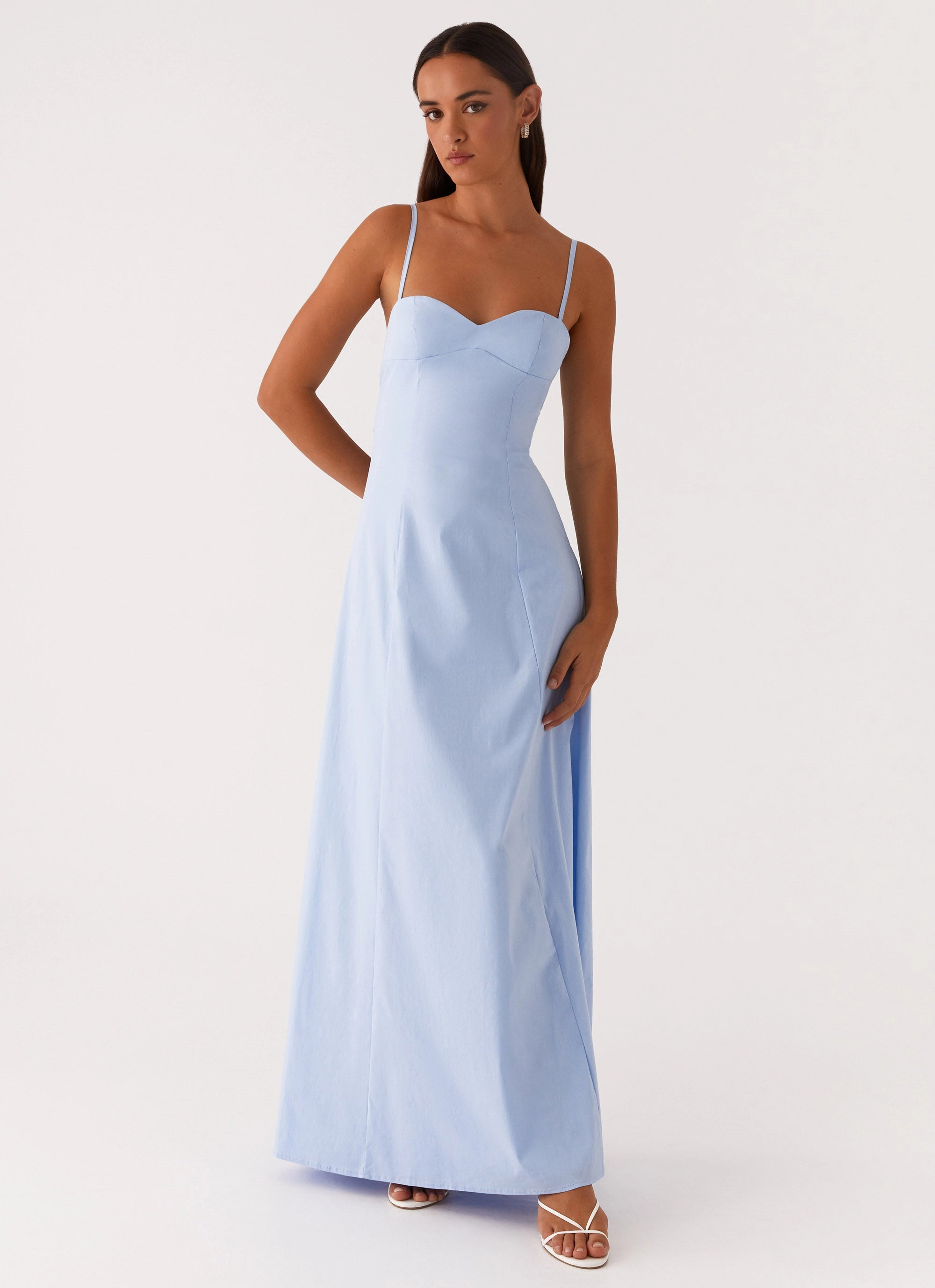 Clear As Day Maxi Dress - Blue Comfortable Fashion Tailored Cut
