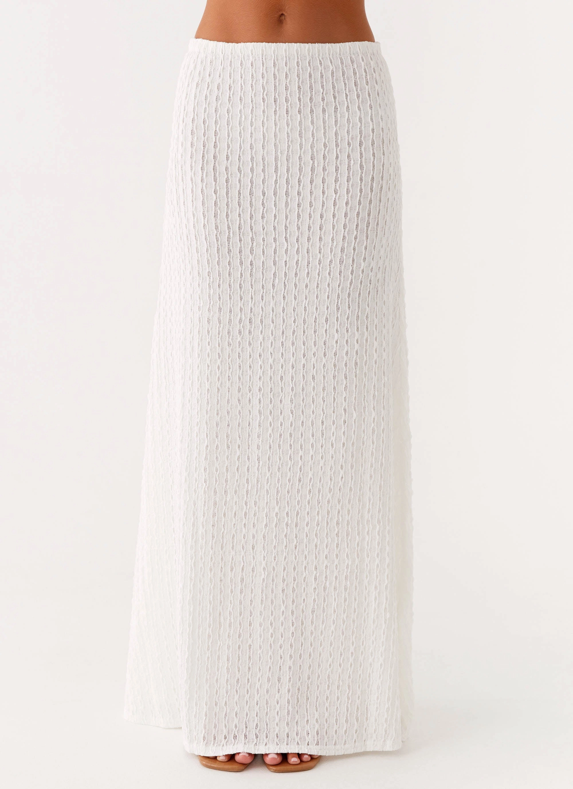 Statement Color Clovelly Maxi Skirt - White
