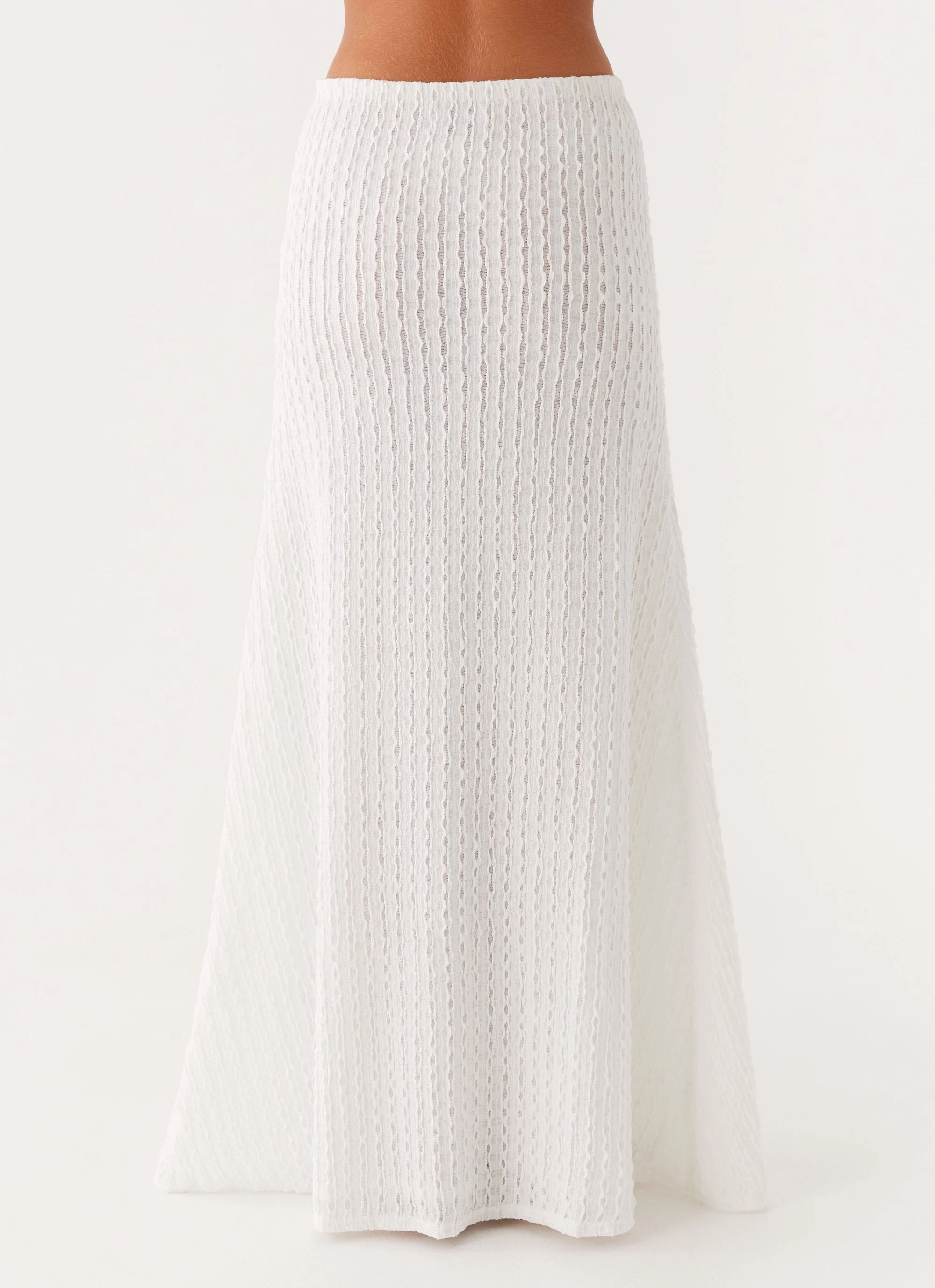 Polished Style Clovelly Maxi Skirt - White