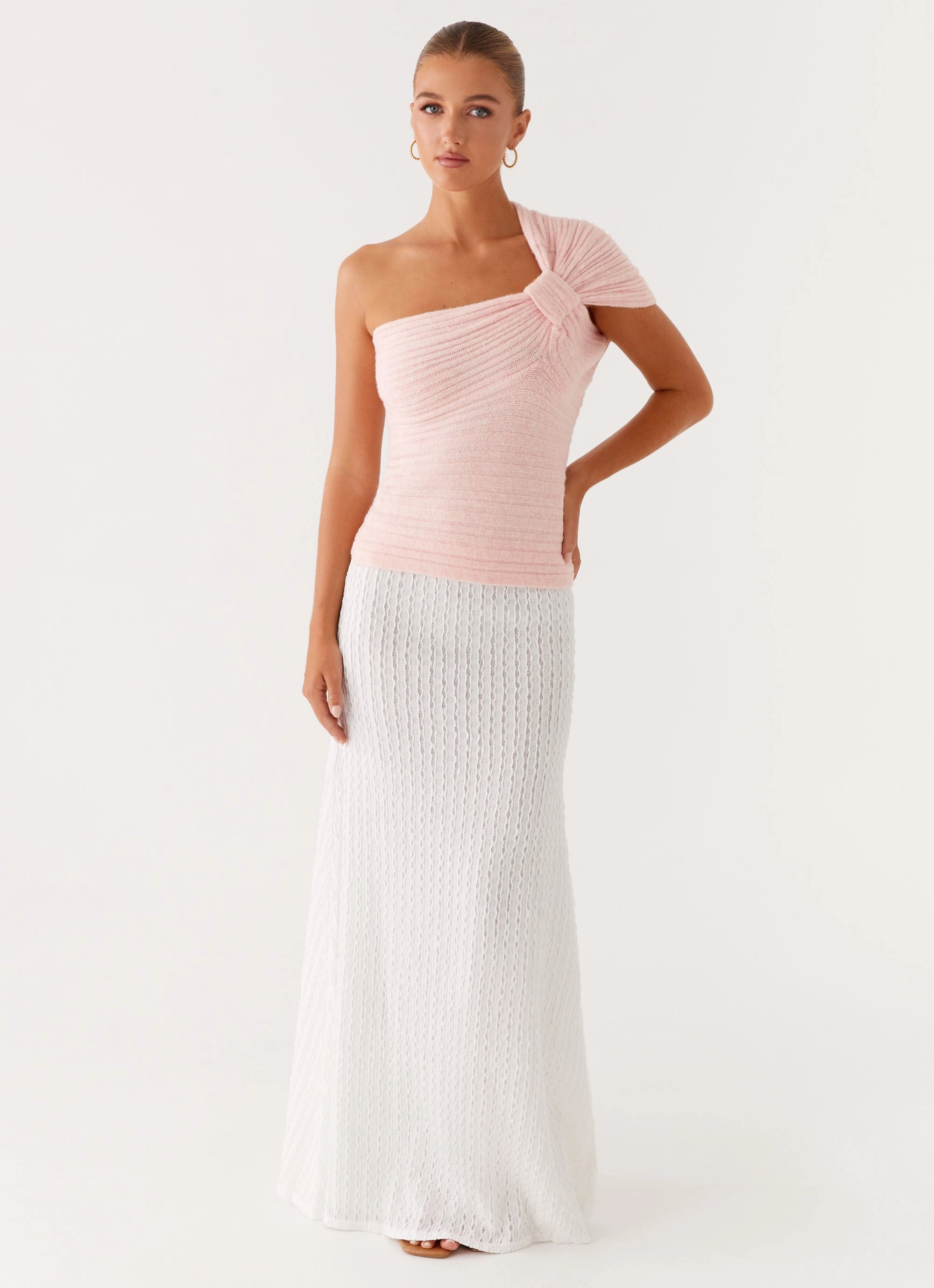 Clovelly Maxi Skirt - White Performance Outfit Emerging Designer