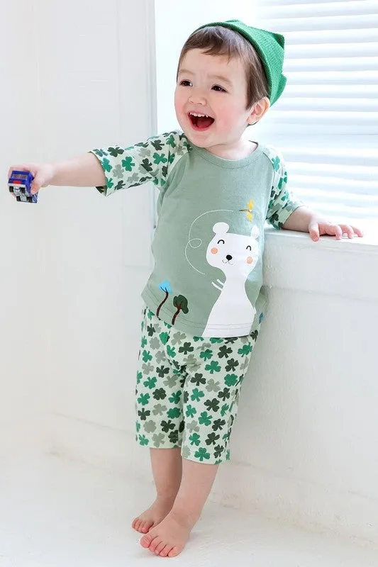 Clover Cat 3/4 Sleeve Outfits