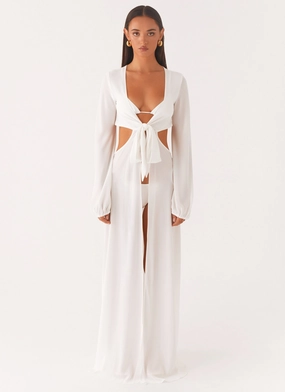 Art Soul Coastal Maxi Dress - White