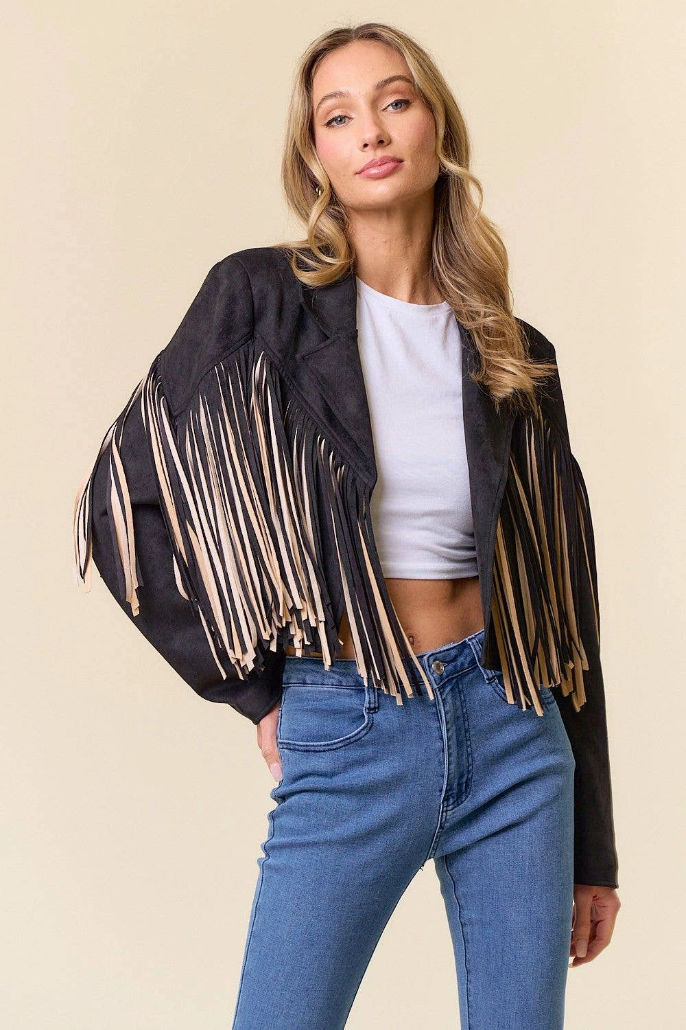 Glove Compatible Cuffs Non Restrictive Silhouette Pilgrimage Fringe Jacket
