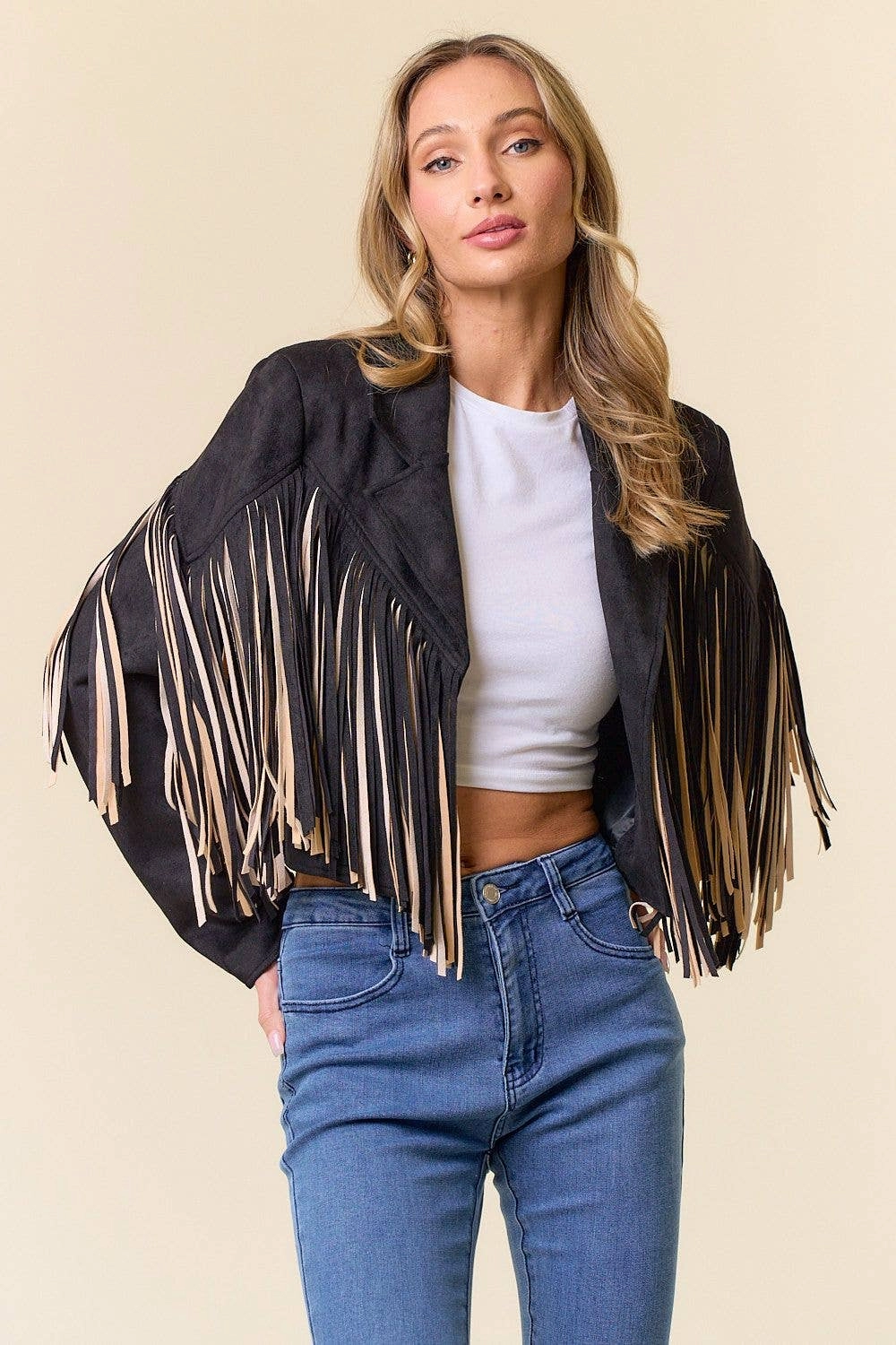 Flexible Comfort Pilgrimage Fringe Jacket On Trend