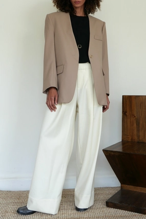 Heat Retention Collarless Blazer