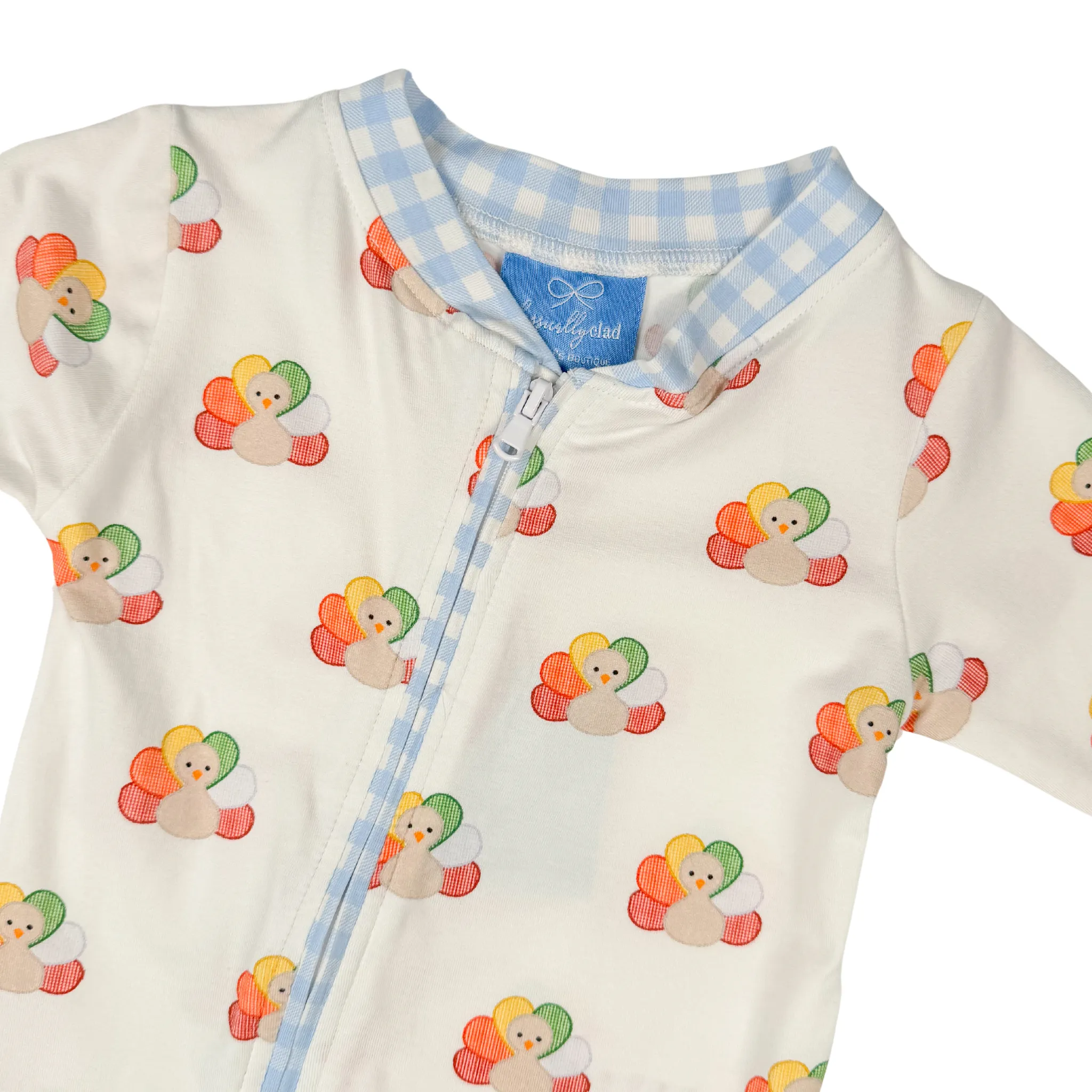 Colorfully Thankful Bamboo Footie