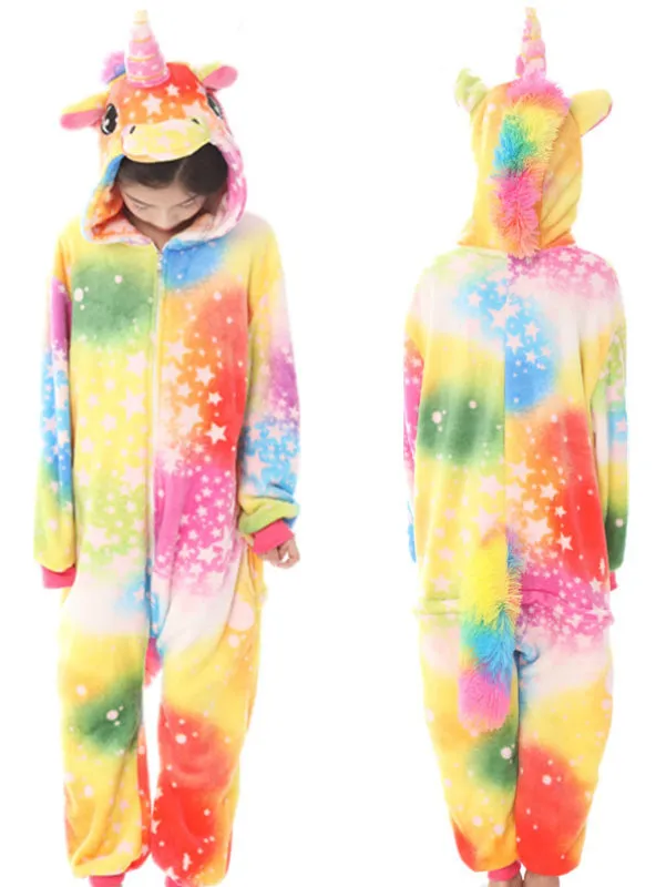ColorfulStar Unicorn Animal Cartoon Conjoined Pajama