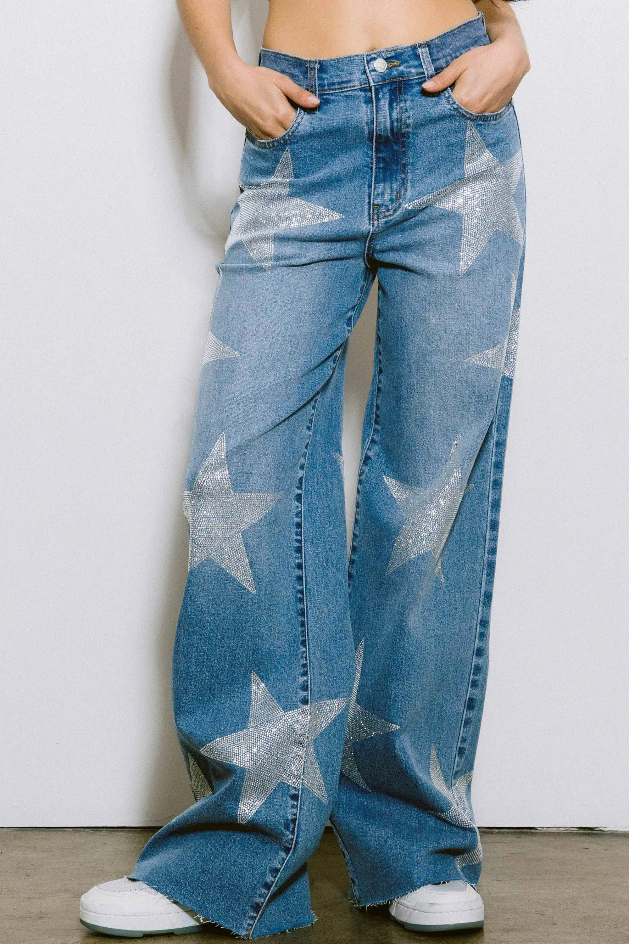 Stardust Wide Leg Pants- Denim Weekend Style Chic casual