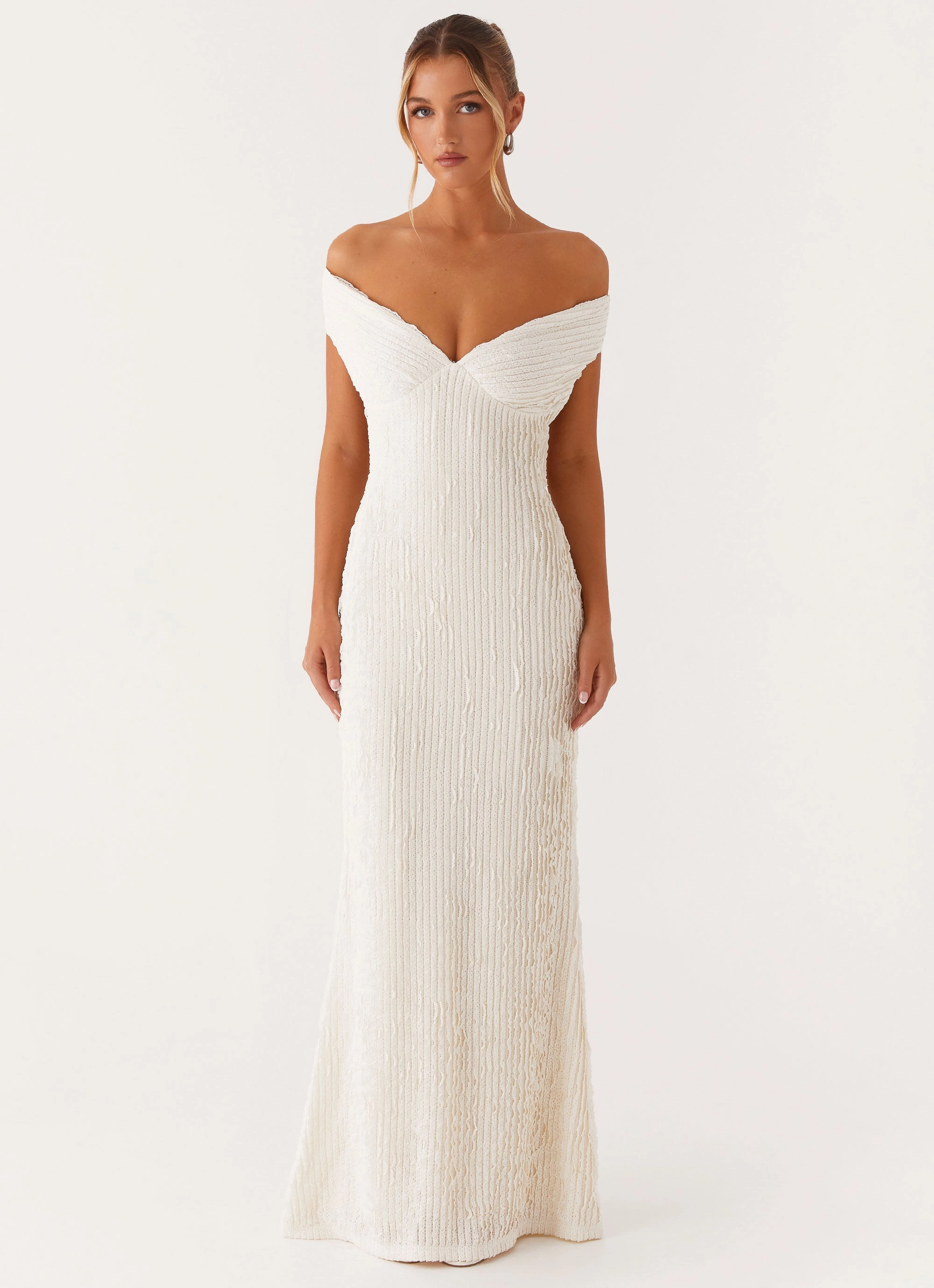 Bohemian style Chantelle Maxi Dress - Ivory