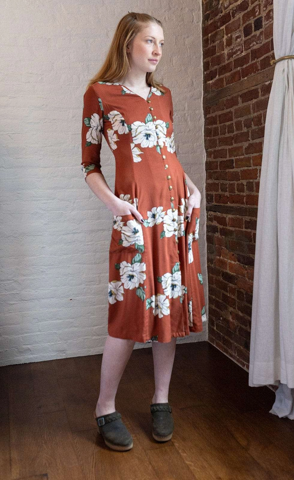 Fiona Dress in Sienna Magnolia Bless Touch