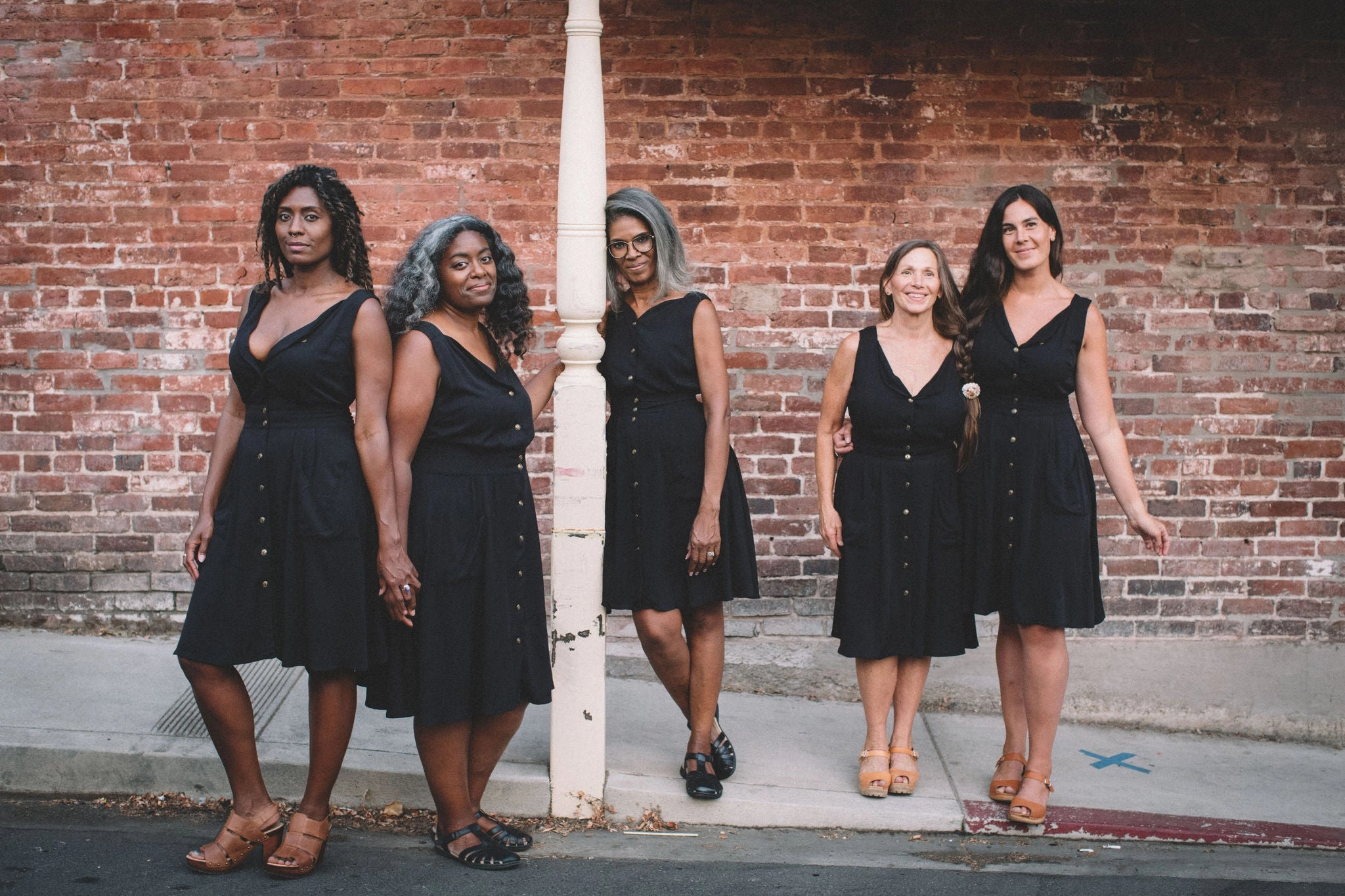Timeless slip dress Sheet Dress in Black