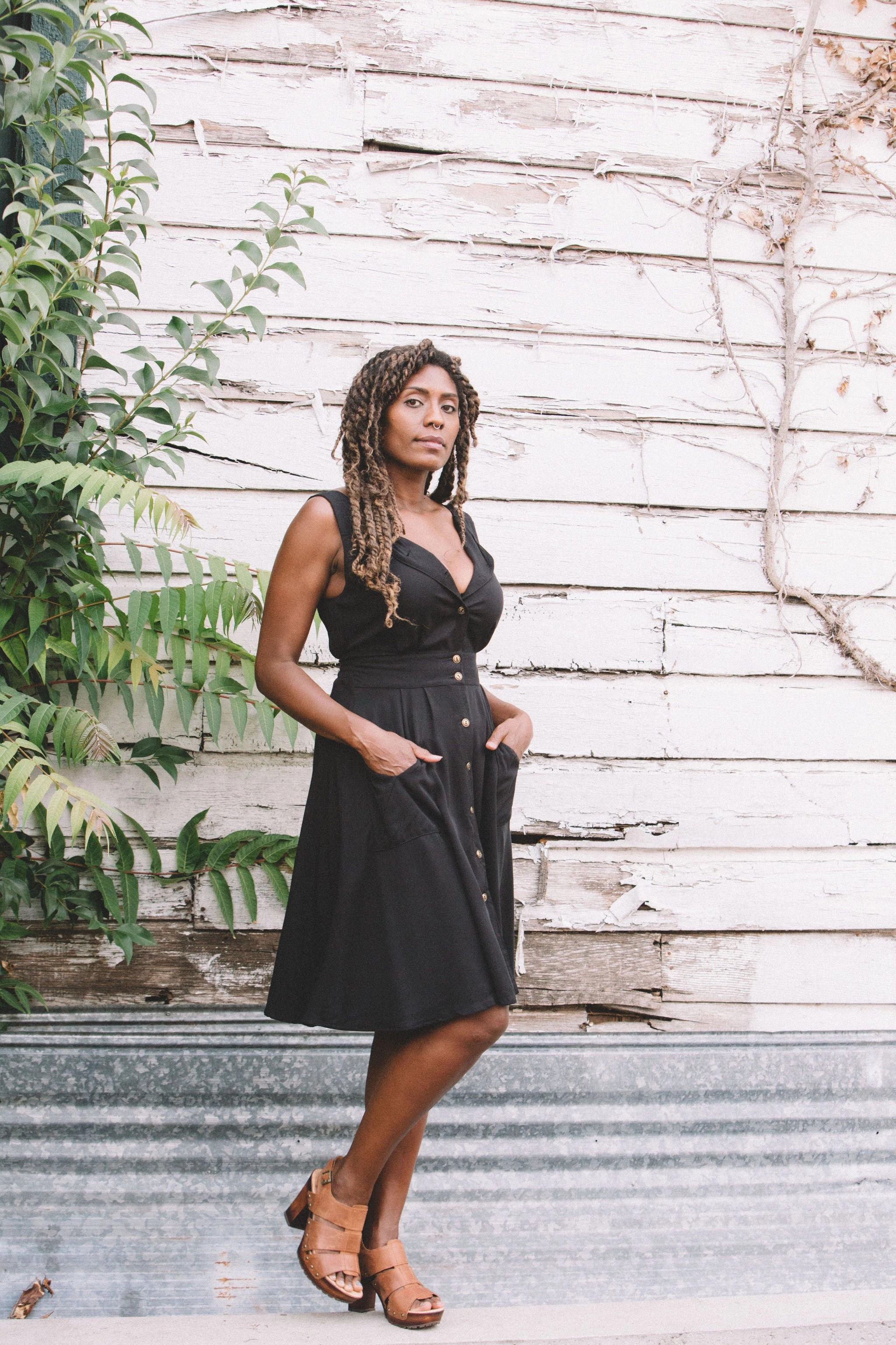 Sheet Dress in Black Ready Anytime
