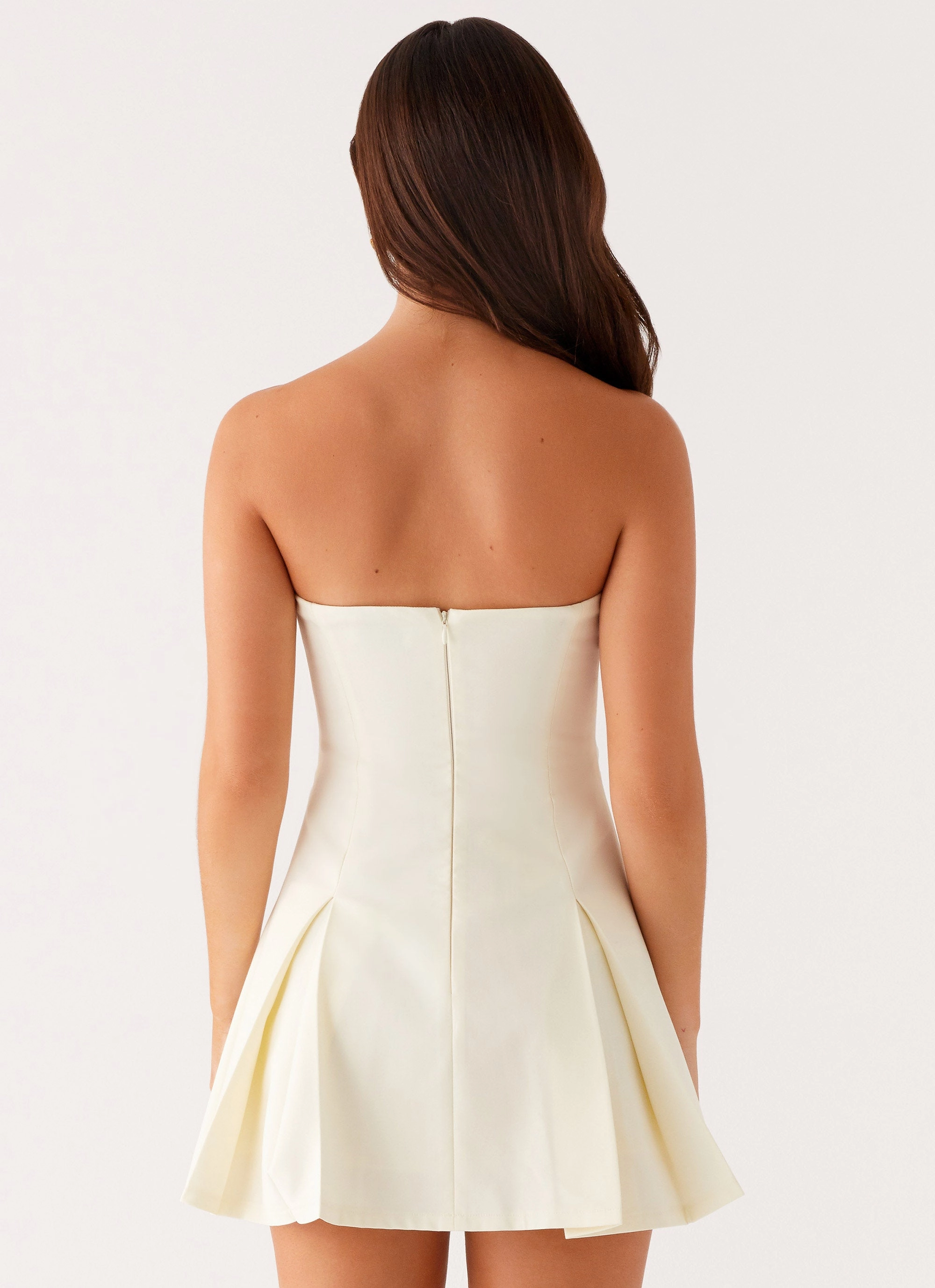 Friction Free Victoria Strapless Mini Dress - Butter
