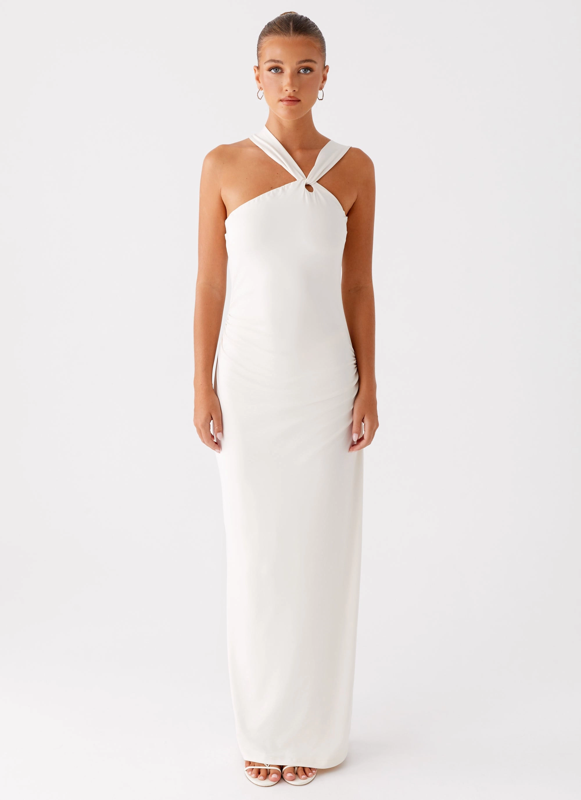 Subtle Stitch Nature Bloom Tamira Maxi Dress - Ivory