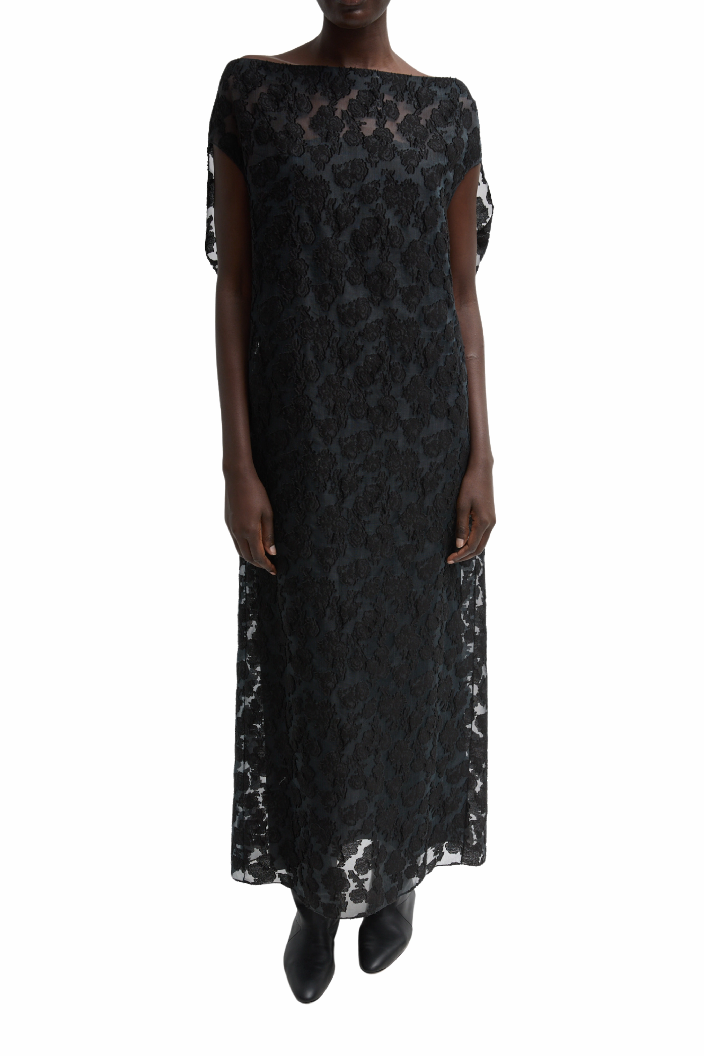 Winter Layering Side Tie Fil Coupe Camille Dress
