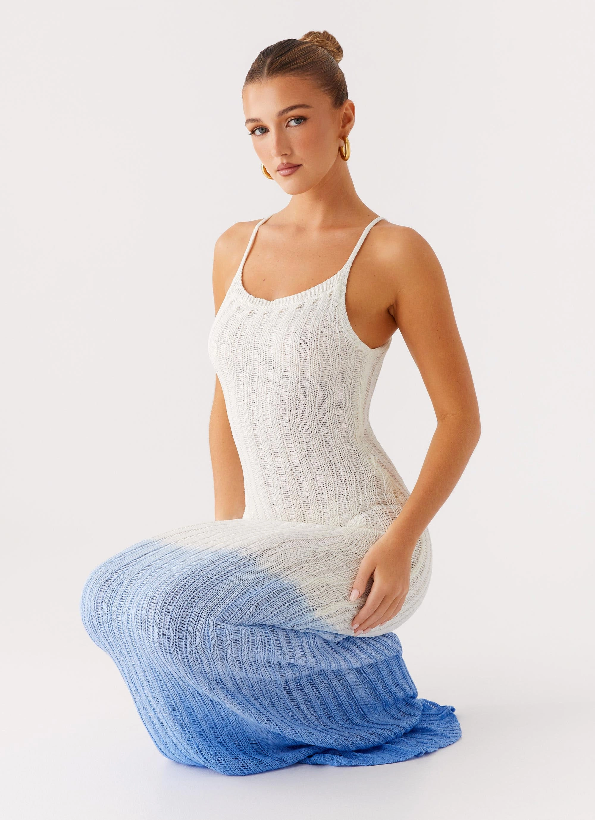 Classic Tailoring Kiki Maxi Dress - Ombre Blue