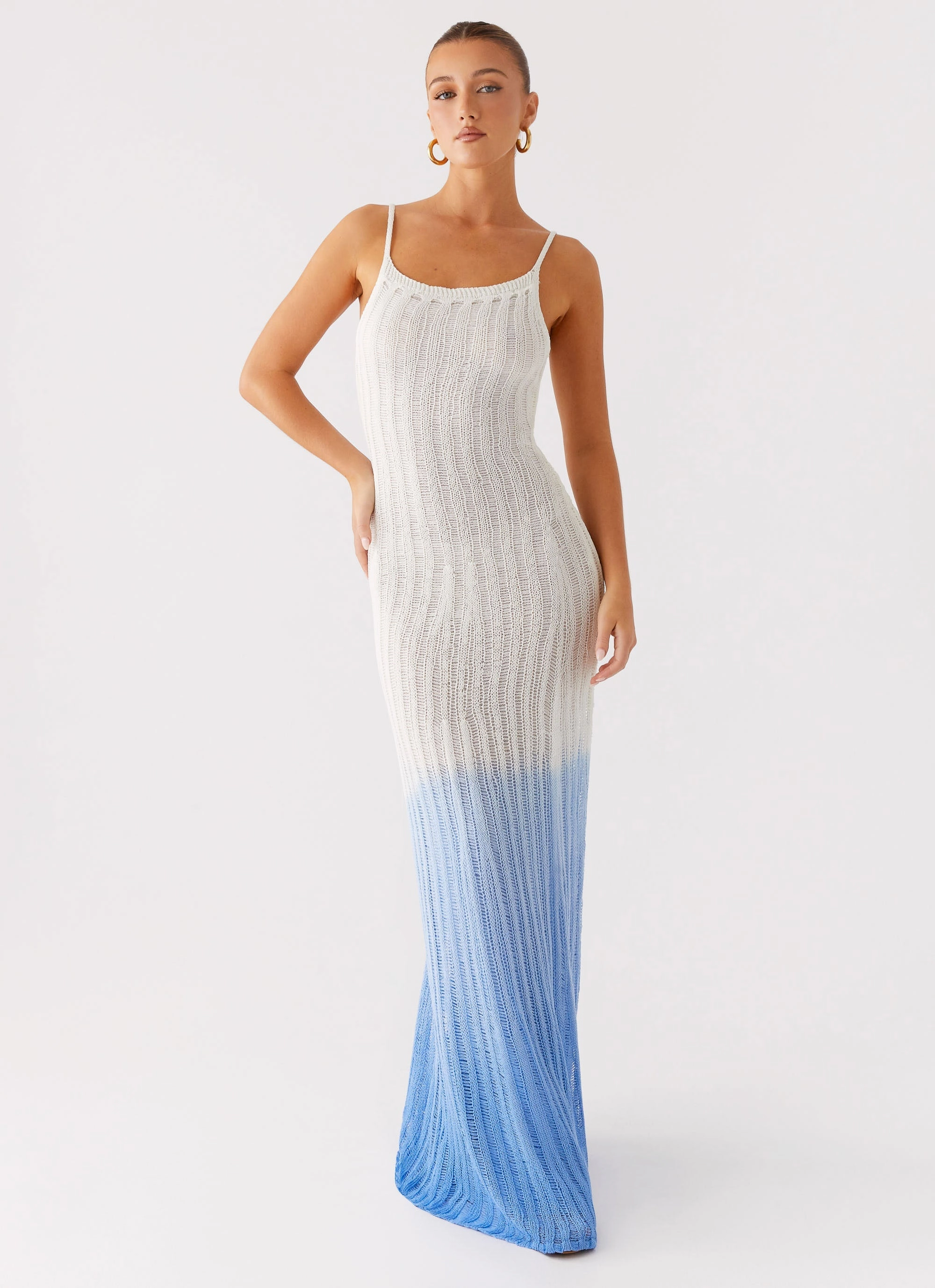 Effortless Elegance Kiki Maxi Dress - Ombre Blue