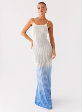 Effortless Elegance Kiki Maxi Dress - Ombre Blue
