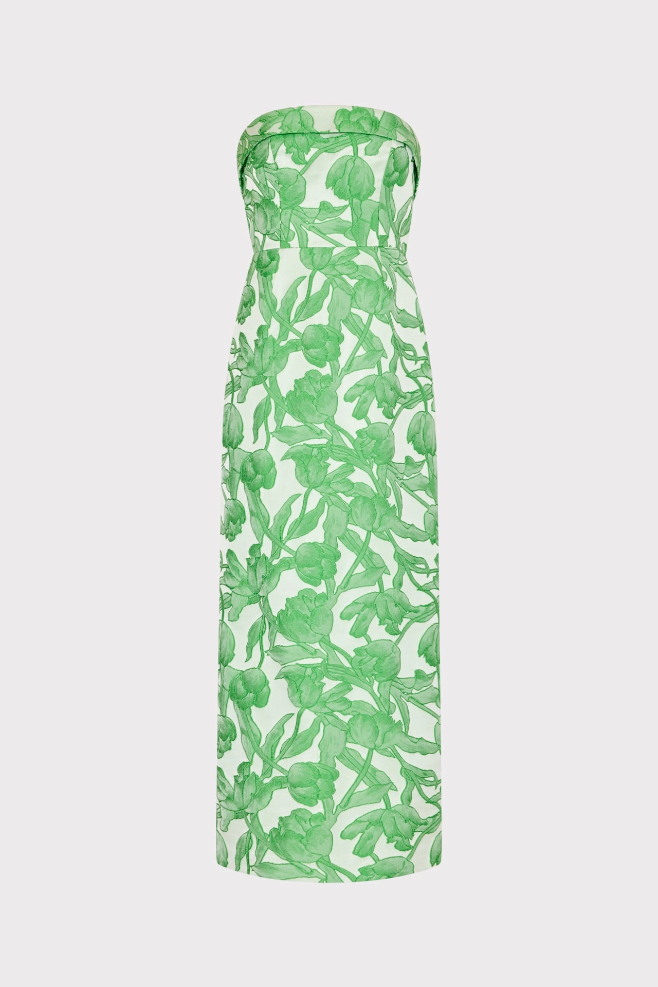 Tulip Jacquard Strapless Dress Ethically-Made Clean Mood