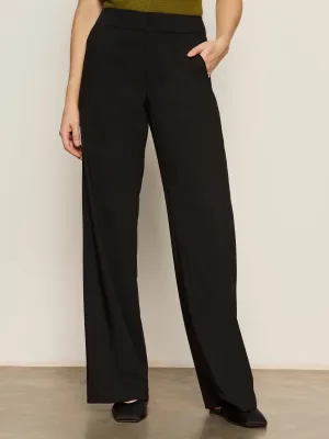 Layered Panel Design Modern Gab Trouser Black