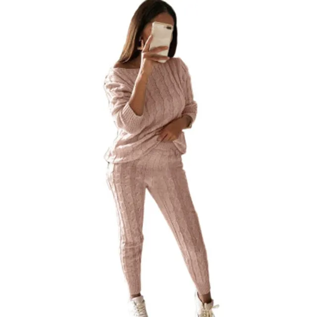 Comfy Lounge wear knit track suits