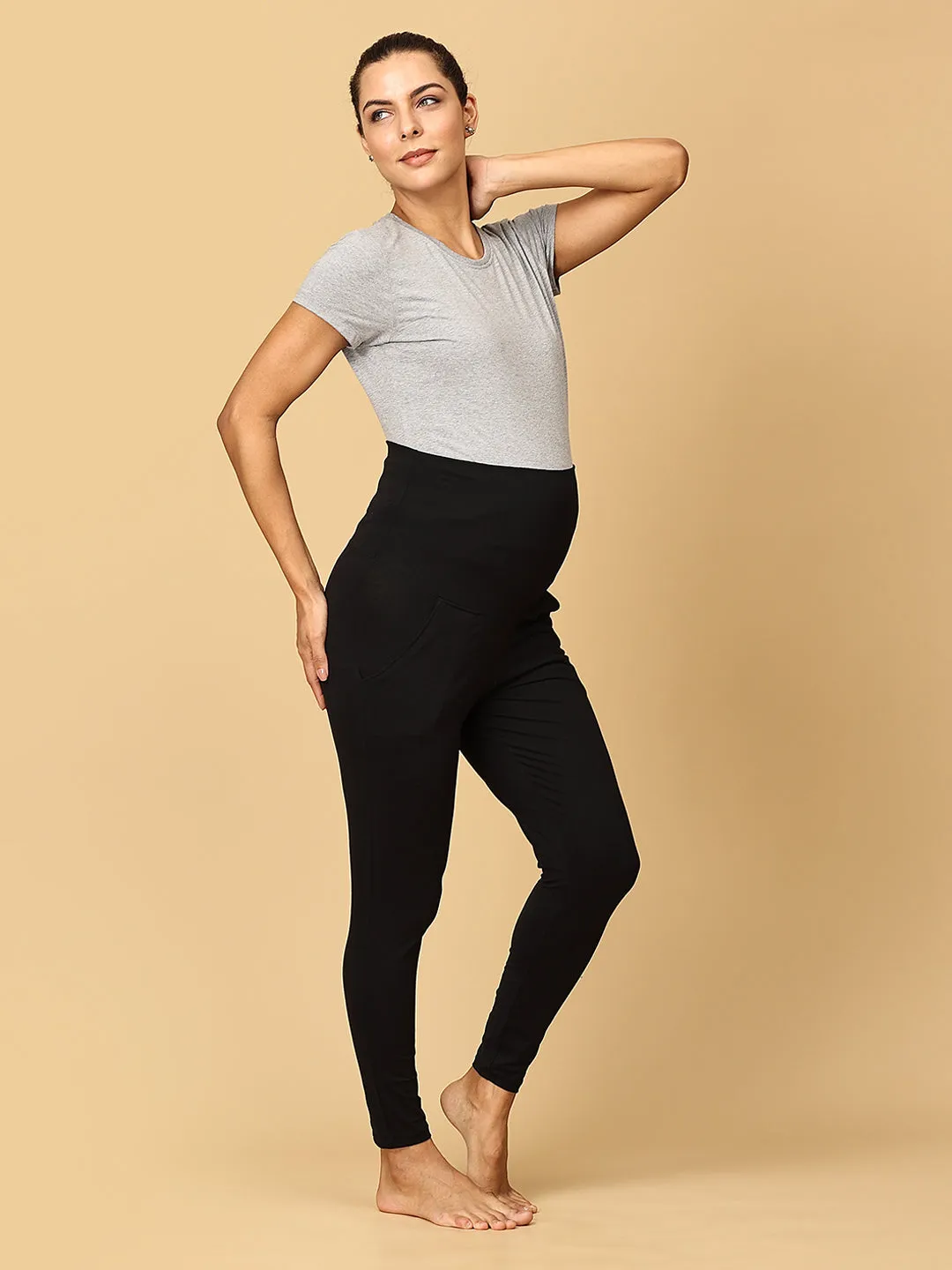 Comfy Maternity Leggings Black
