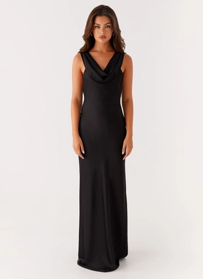 Jewel Tones Smart Fashion Arya Maxi Dress - Black